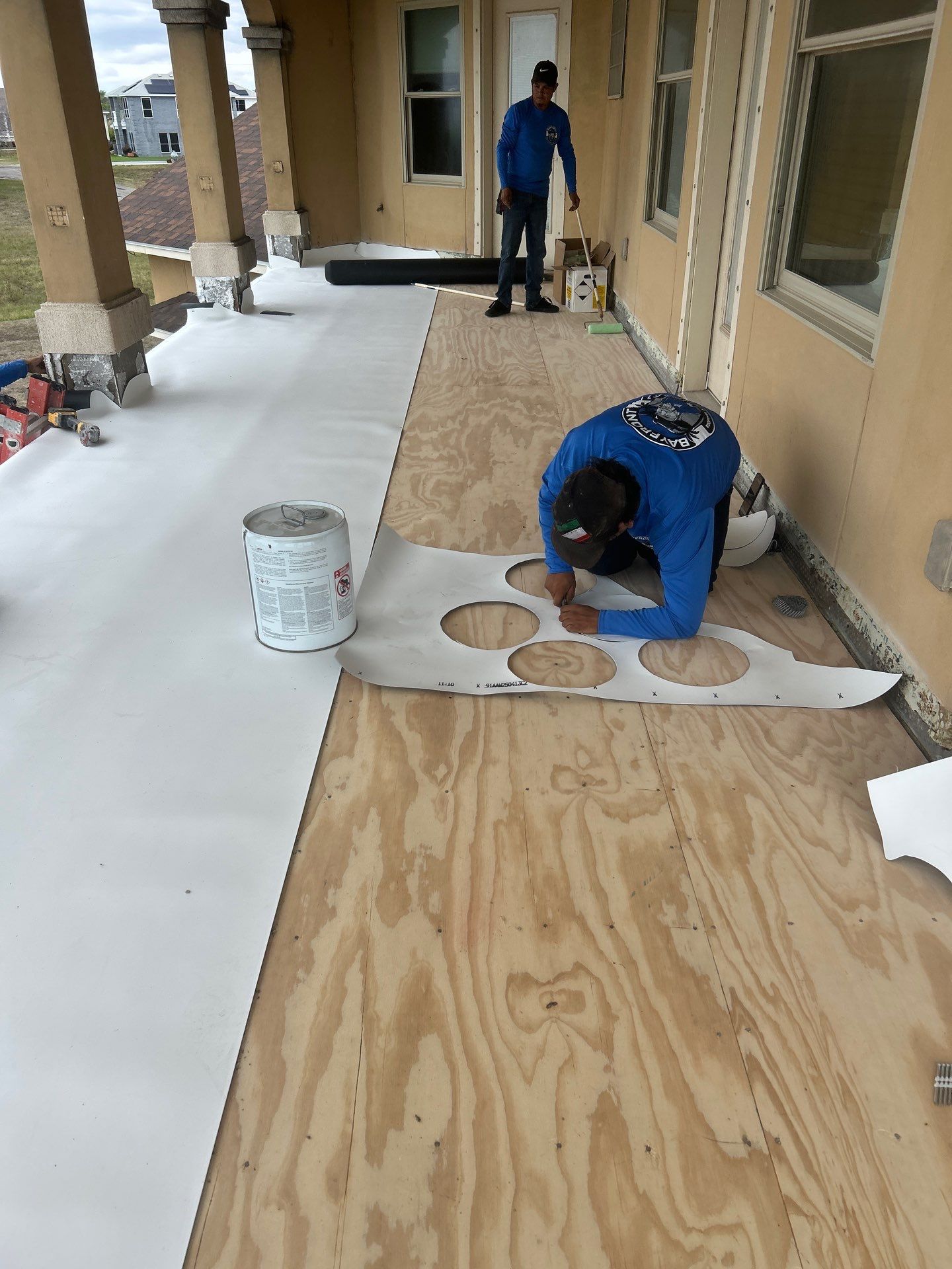Walk Out Patio Cover by Bayfront Roofing and Construction