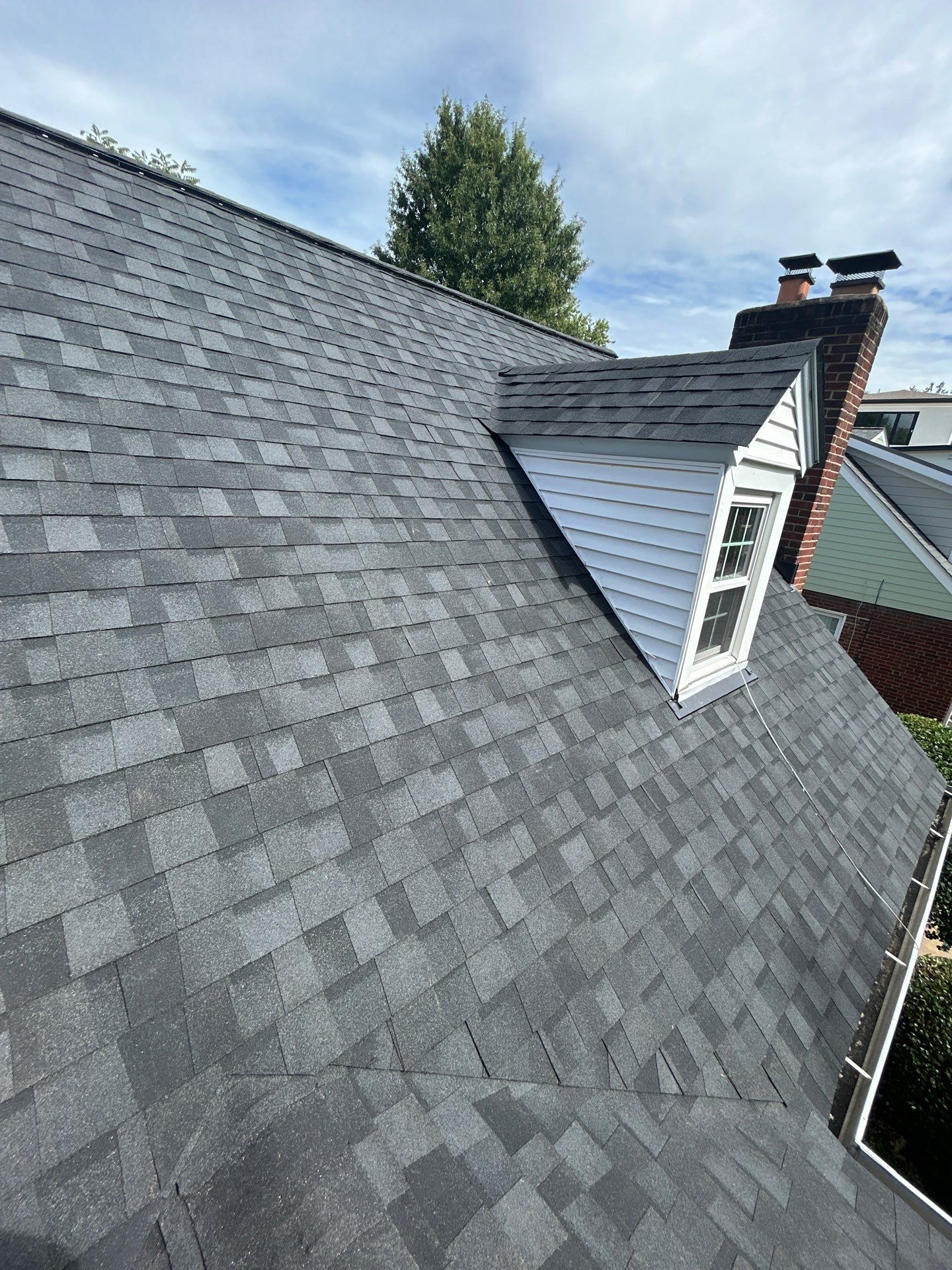 Arlington: Roof Replacement with CertainTeed Landmark Pro Designer Shingles in Max Def Moire Black by RM Banning, Inc.