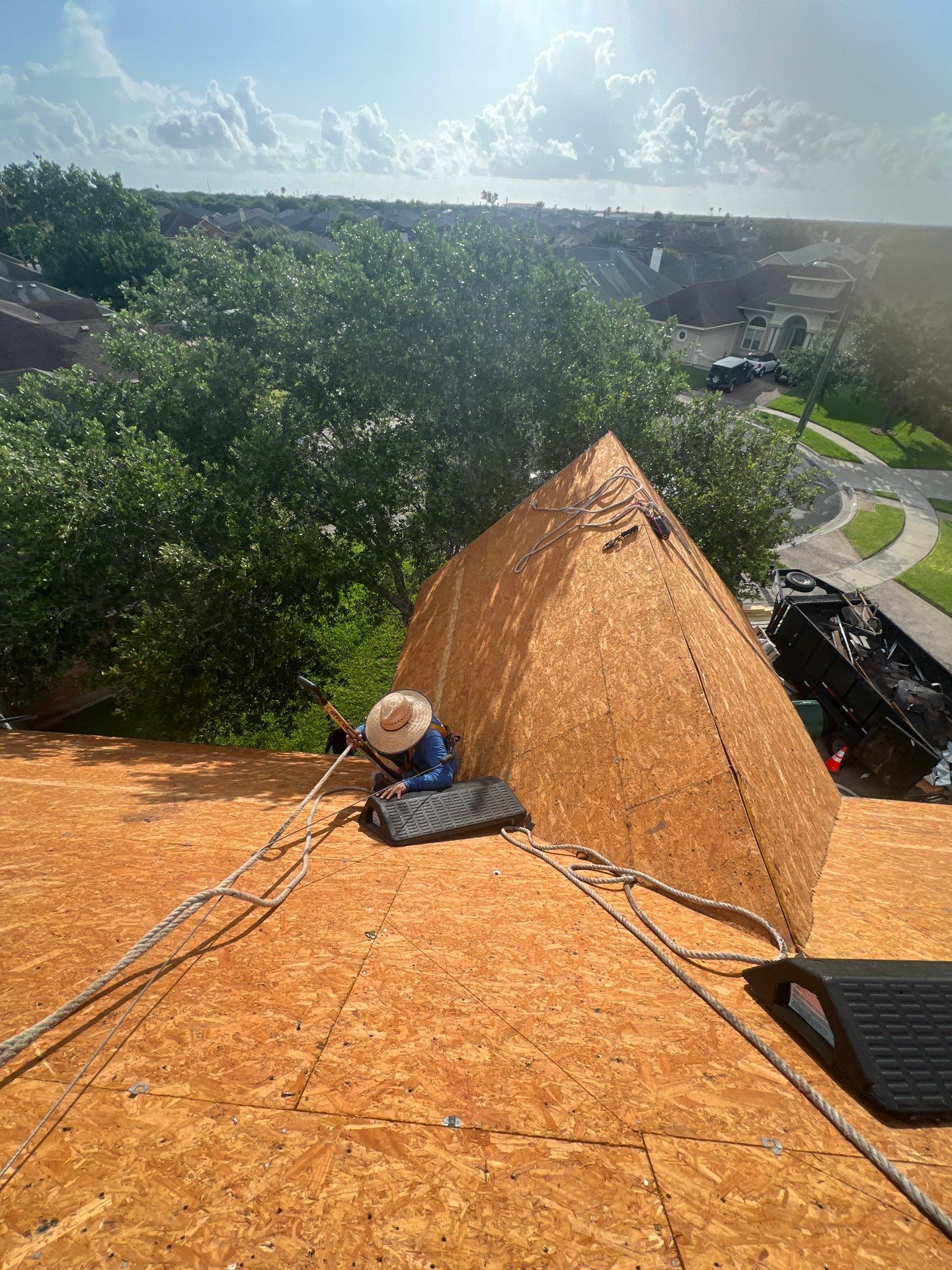 Steep and High...Let's get It! by Bayfront Roofing and Construction