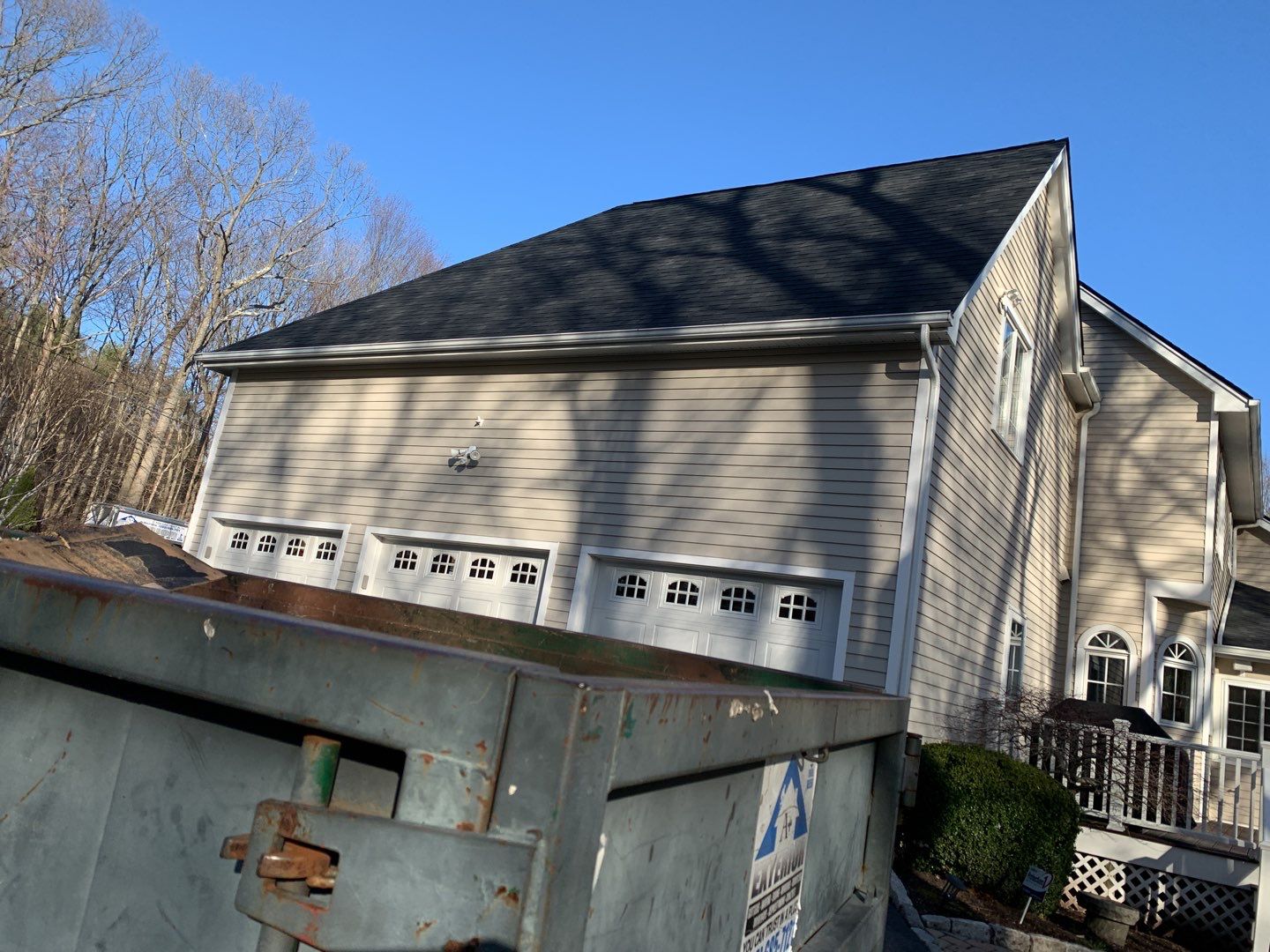 Residential Roofing Installation using Owens Corning TruDefinition Onyx Black by A Plus Exterior