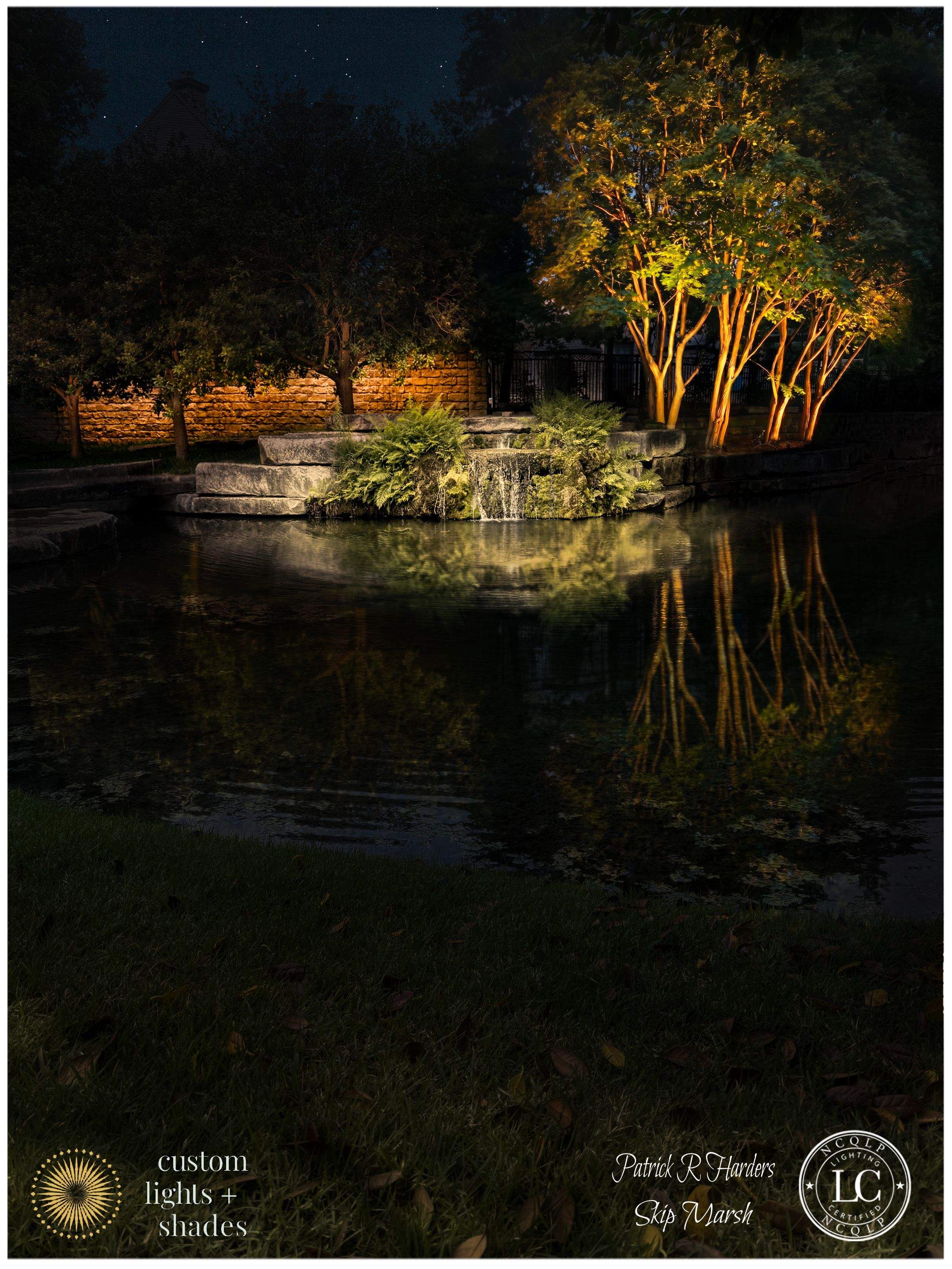 Glen Abbey HOA Park in Dallas by Outdoor Lights + Shades