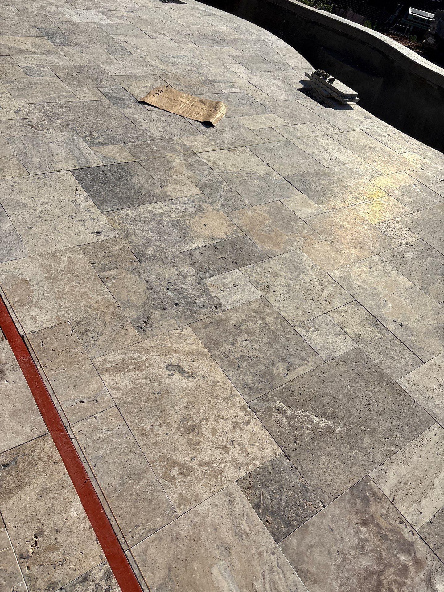 Pool Area Hardscape  by Growing Edge Landscape & Design, Inc.