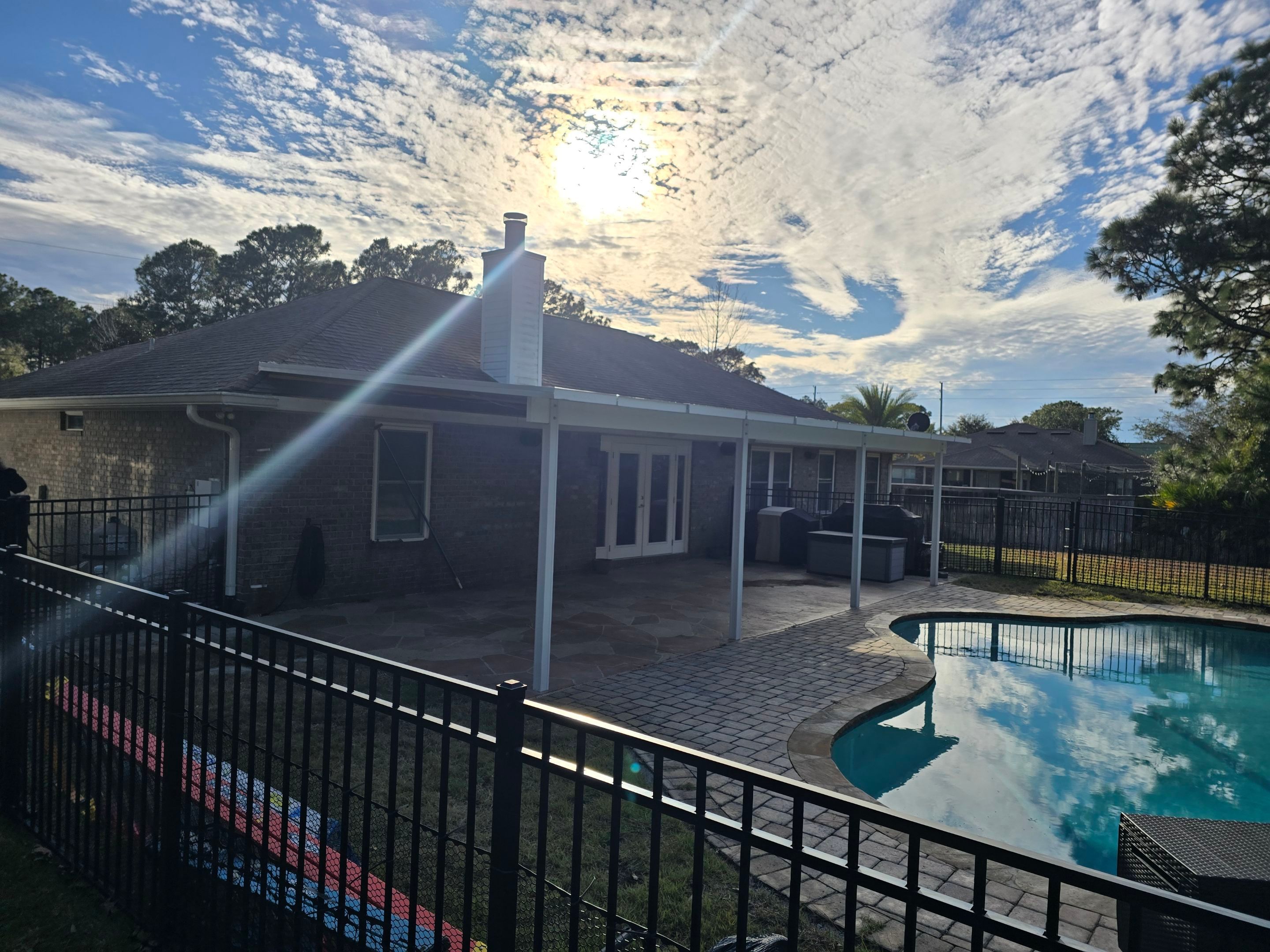 Navarre Poolside Patio Cover by Titan Sunrooms