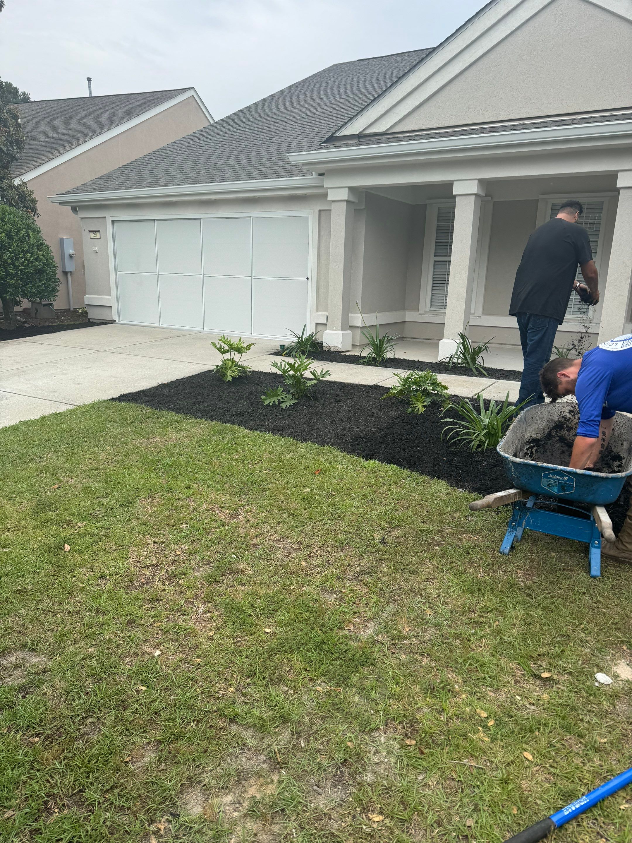 Residential Landscape Refresh and Full Mulch Installation by Lowcountry Scapes, LLC