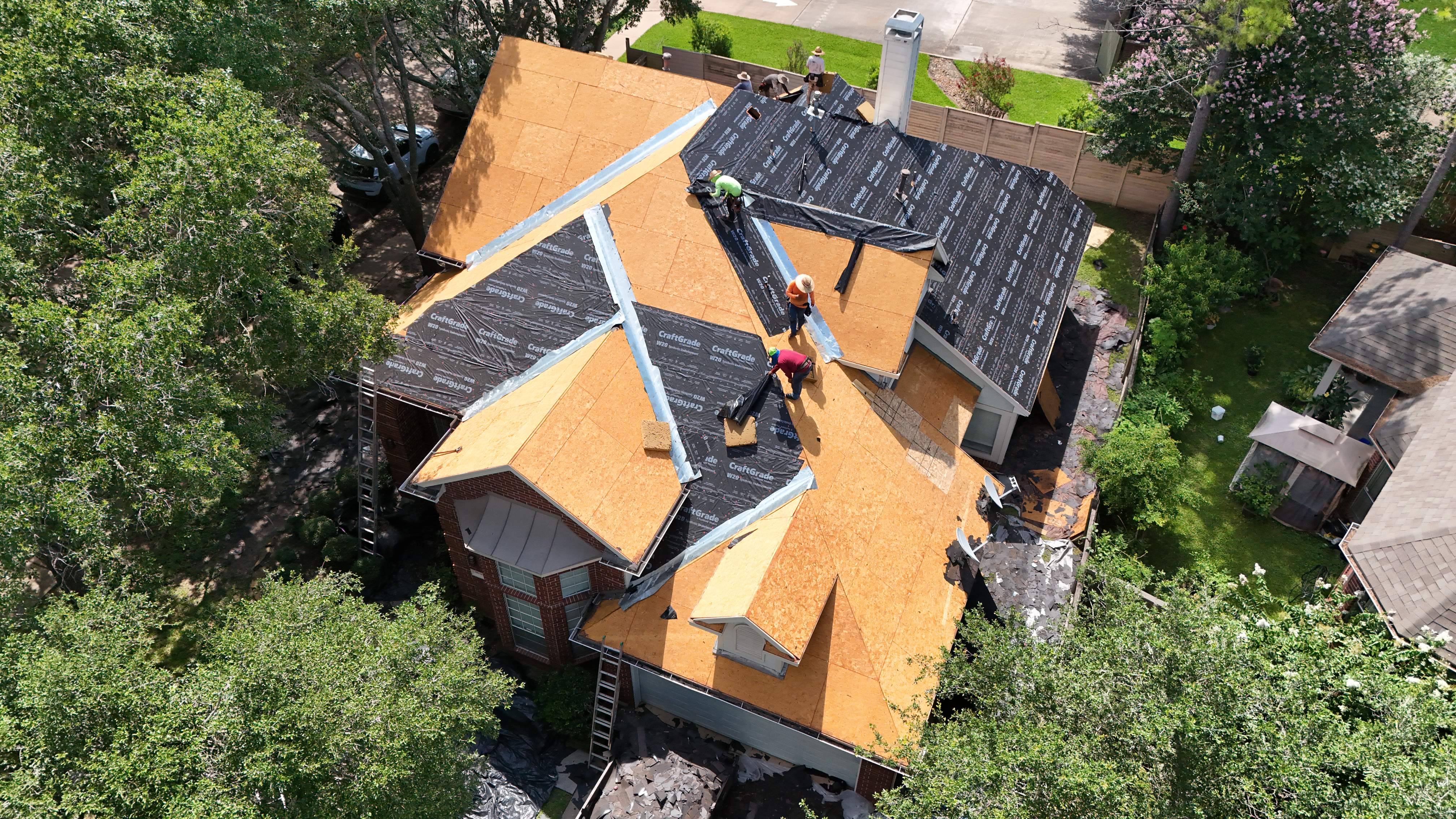 Full Re-Deck & Charcoal Roof Replacement — Sugar Land, TX by PL Roofing & SB Roofing, LLC.