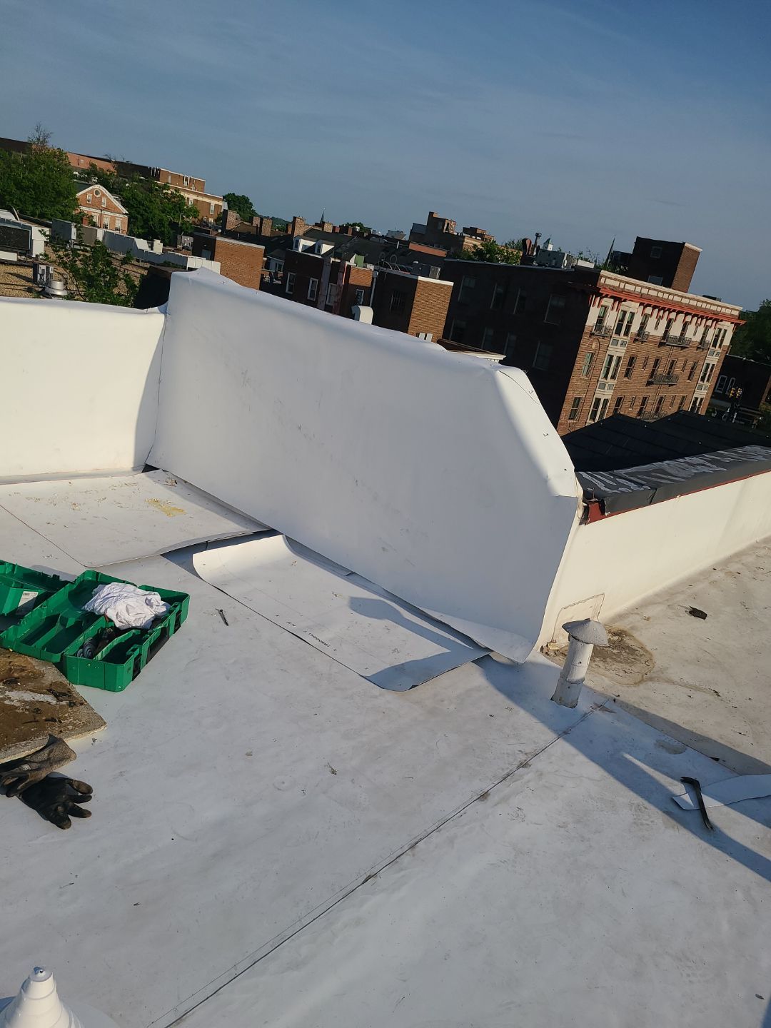 Alexandria: Carlisle Syntec TPO Flat Roof Installation by RM Banning, Inc.