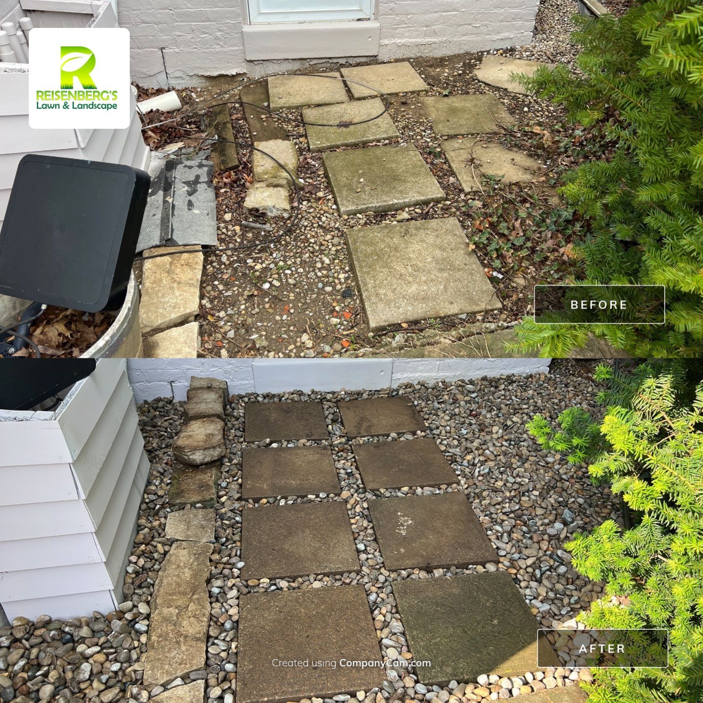 Landscape Tear Our & Install, Relay of Stepper Path by Reisenberg’s Lawn & Landscape, LLC