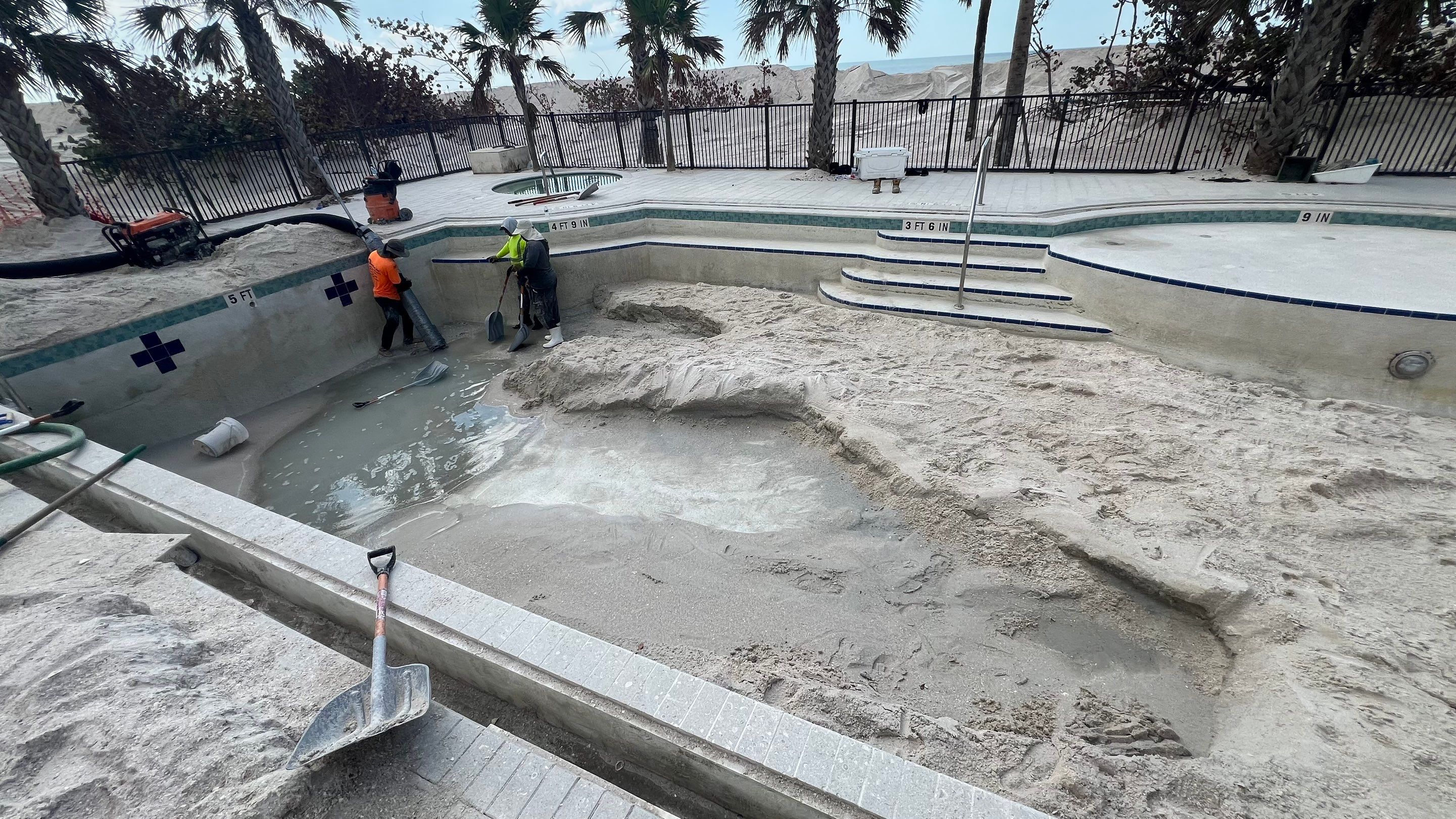 Beachside Community Club Pool Cleanout by APS Power & Water