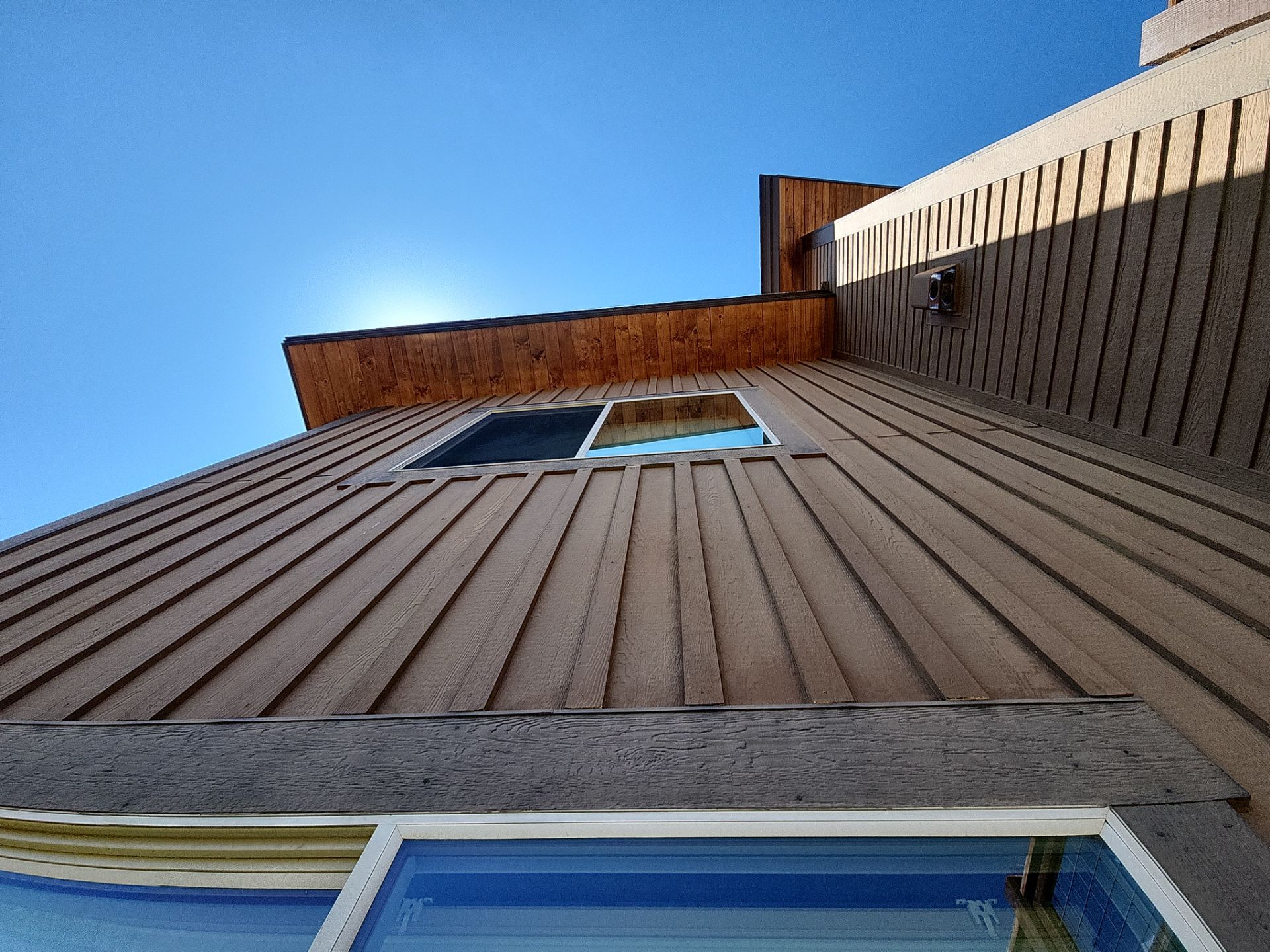 Exterior Painting Using Stain by Wheatley Creek Services