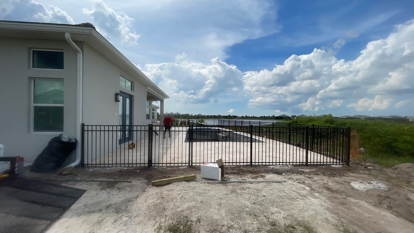 Aluminum Fence Installation using 3 Rail Aluminum Fence by Asap fence and gates, LLC