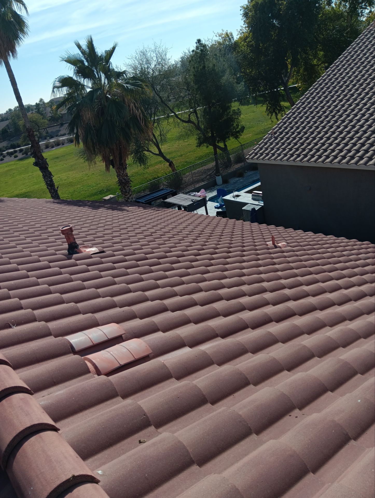 Capistrano Terracotta Concrete Tile by Reimagine Roofing