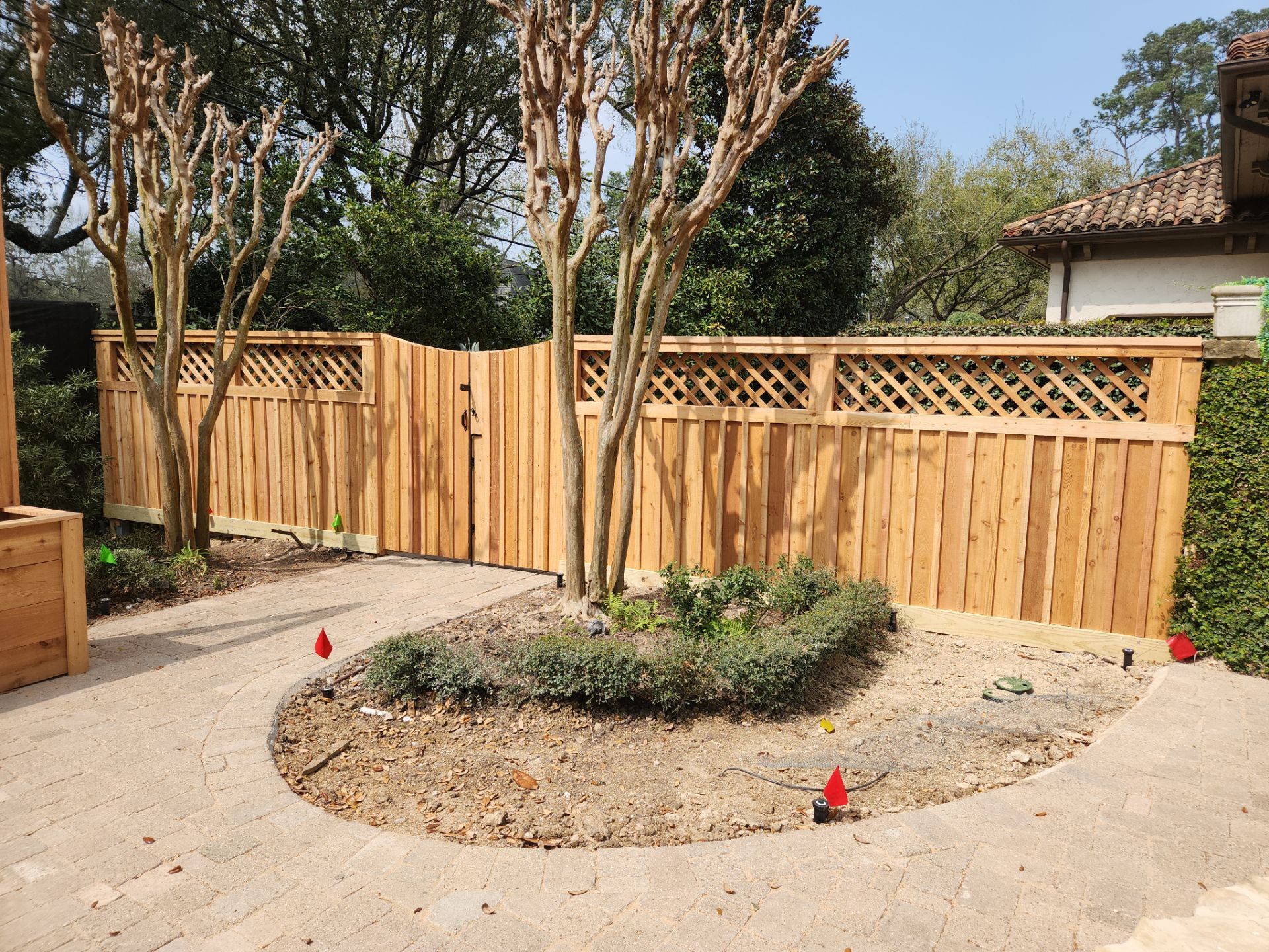 Premium Privacy : Fence with Lattice Top by Tim's Fences