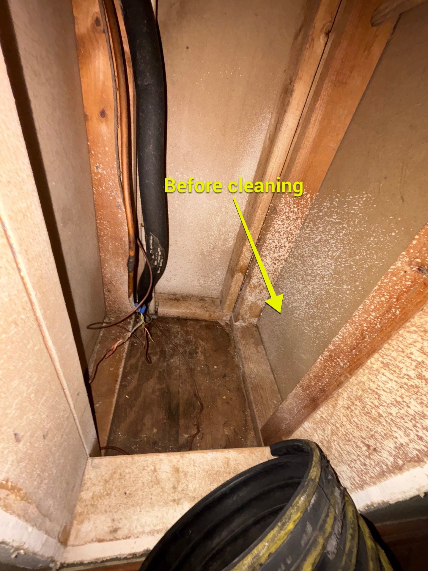 Extremely Dirty Air Duct Cleaning in Fruitland Park by Hygienic Air, Inc