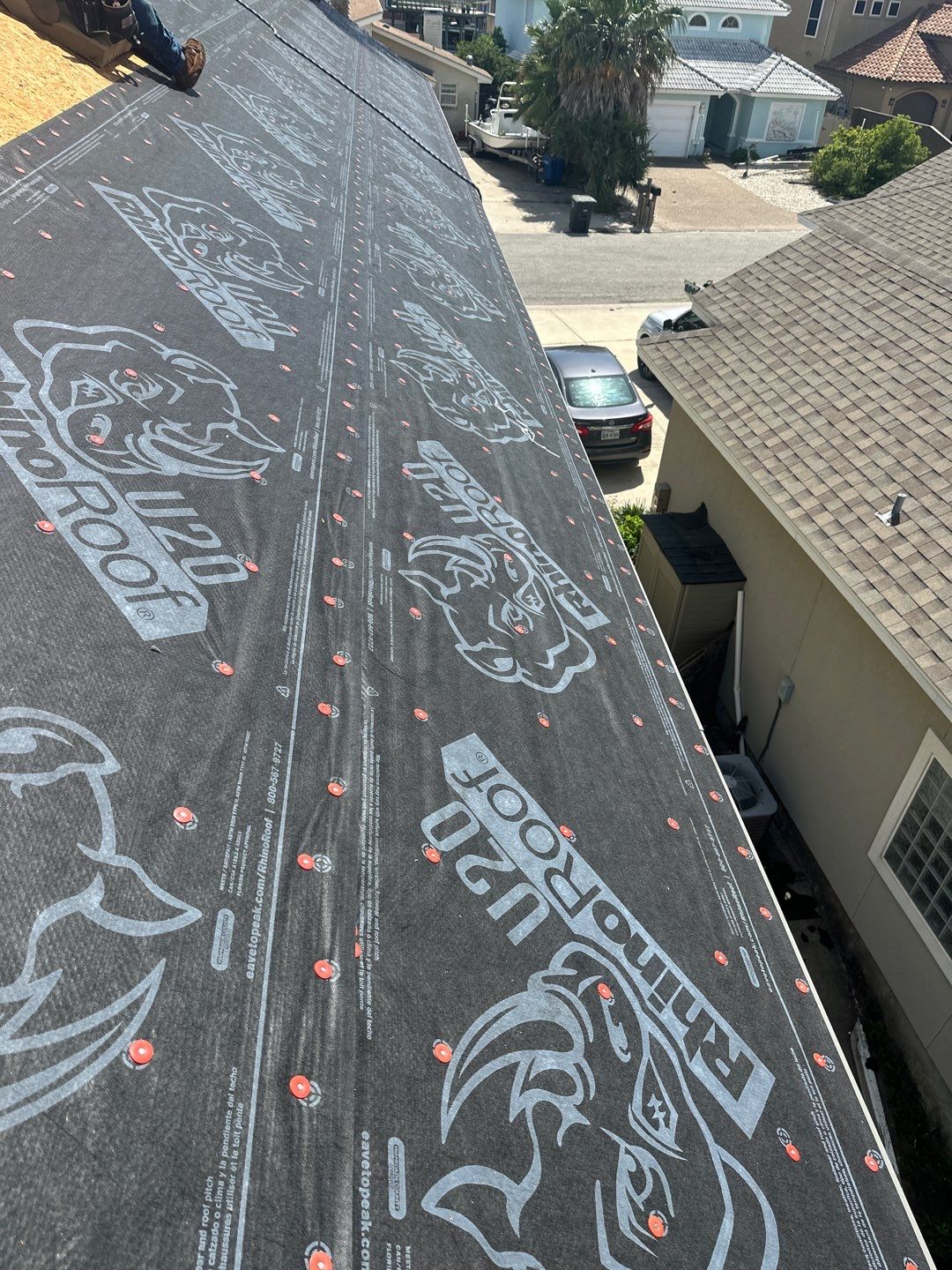 Residential Roofing Installation using Owen's Corning Duration (Lifetime) Shingles by Roof Repair Company