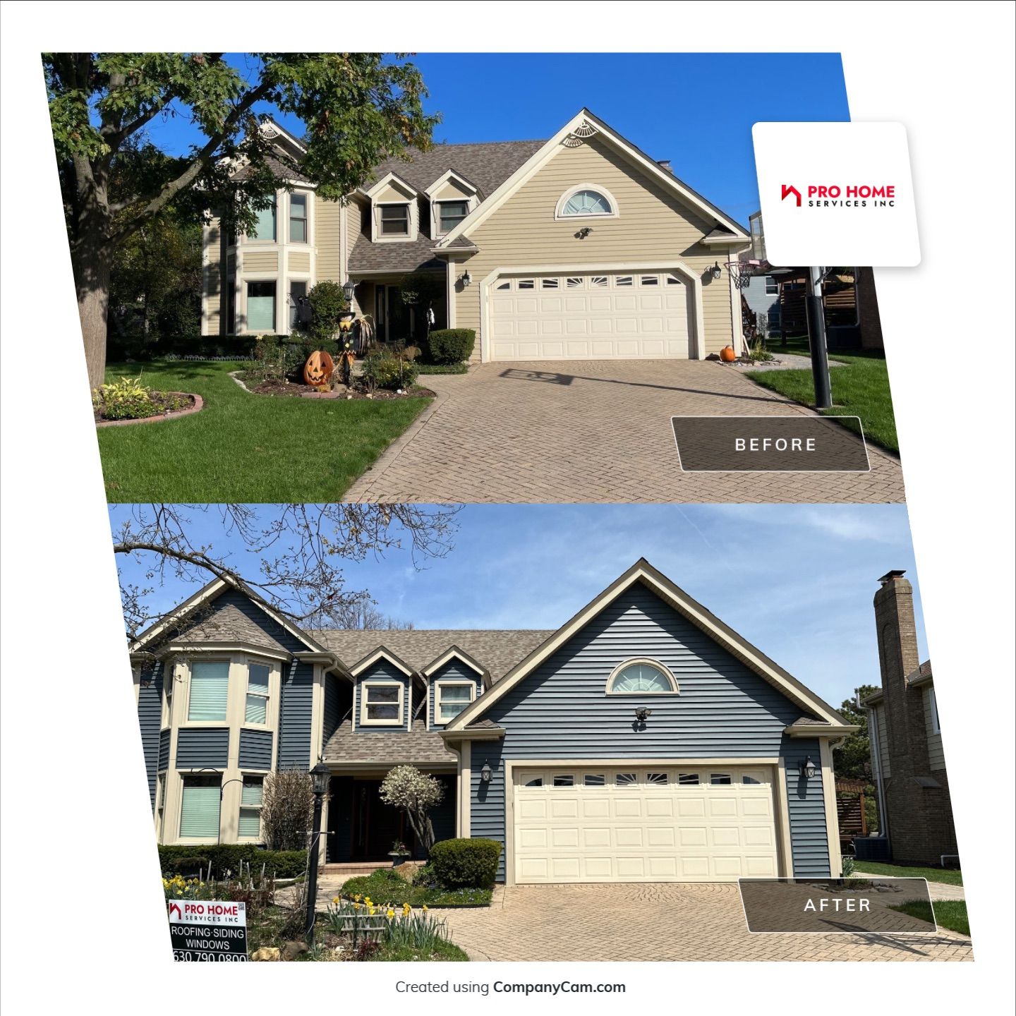 Siding Installation using Alside Charter Oak by Pro Home Services Inc