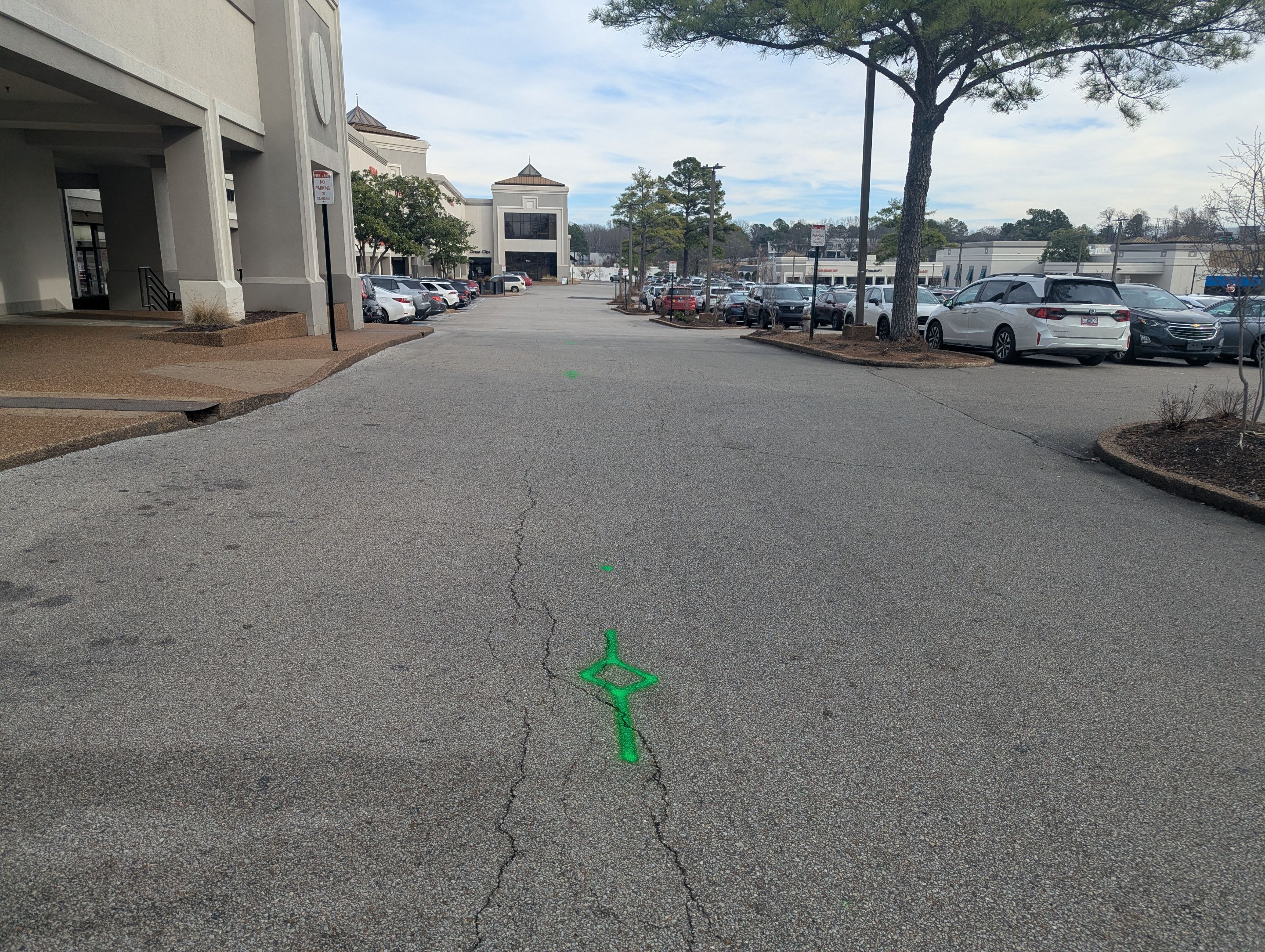 Utility Locating and GPR Mapping at Memphis Commercial Center by Alsip Locating Service, LLC