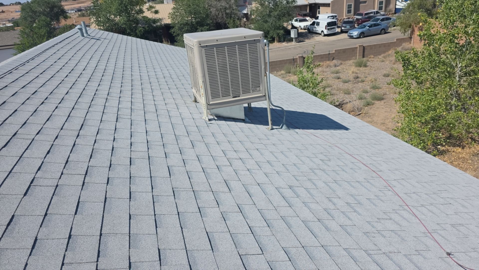 Owens Corning Shasta White Duration Shingle Roof Replacement and Decking Repair in Rio Rancho by Doyle Roof Masters Inc