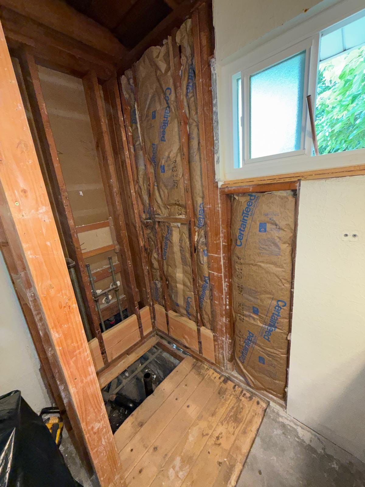 Shower Demolition and Full Rebuild by Anza Builders, Inc. 