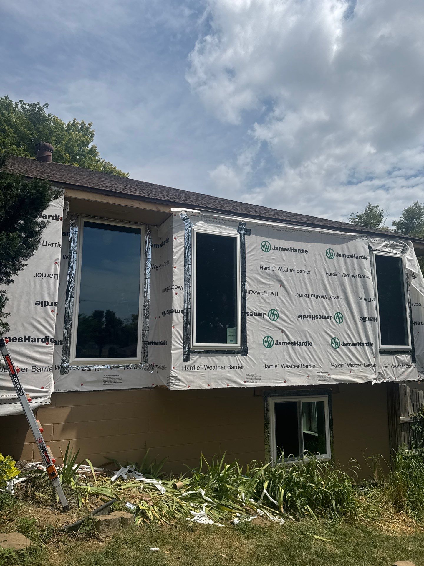 Full Window Replacement and James Hardie Siding Update in Papillion by Carps Complete Exteriors