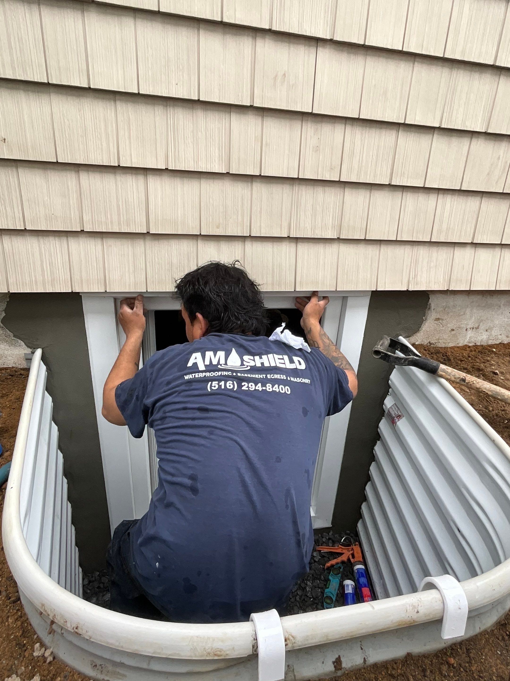 Princeton St, Garden City, NY 11530 by A.M. Shield Waterproofing, Corp.