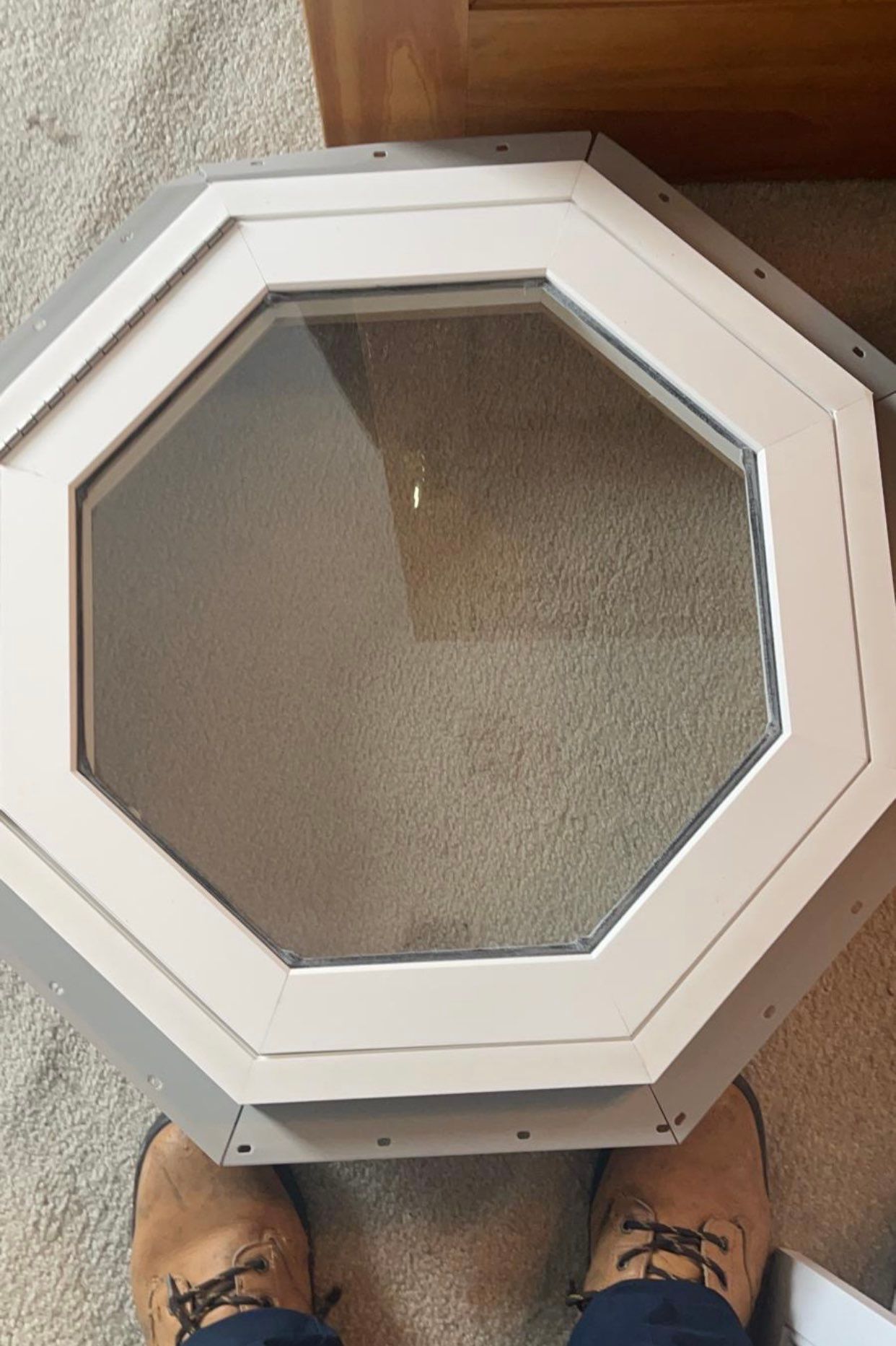 Window Installation using Octagon Wood Window by A Plus Exterior