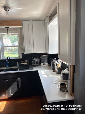Modern Kitchen Remodel with Two-Tone Cabinetry in Lincoln