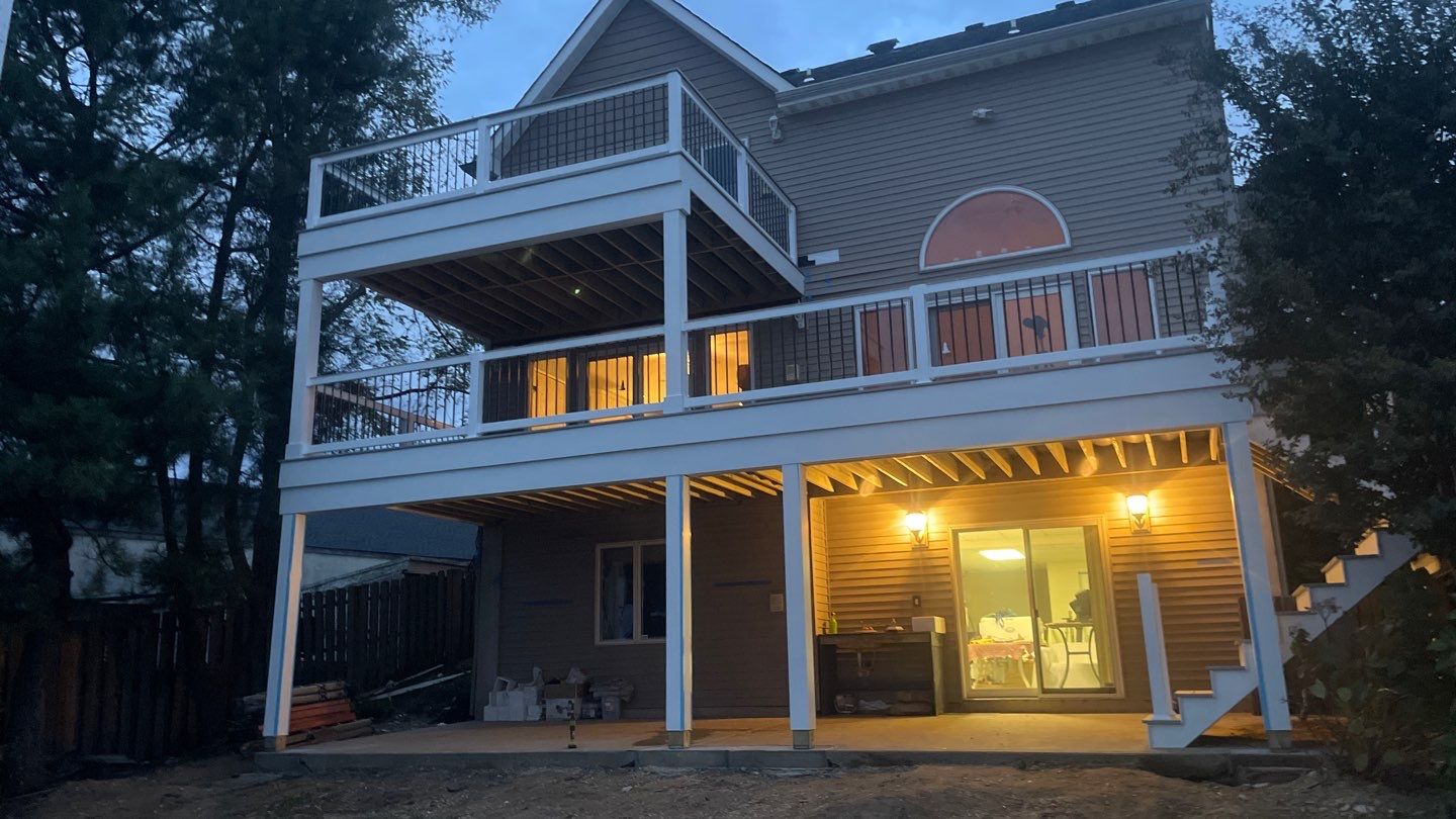 Waterfront deck In Keyport  by deck guardian