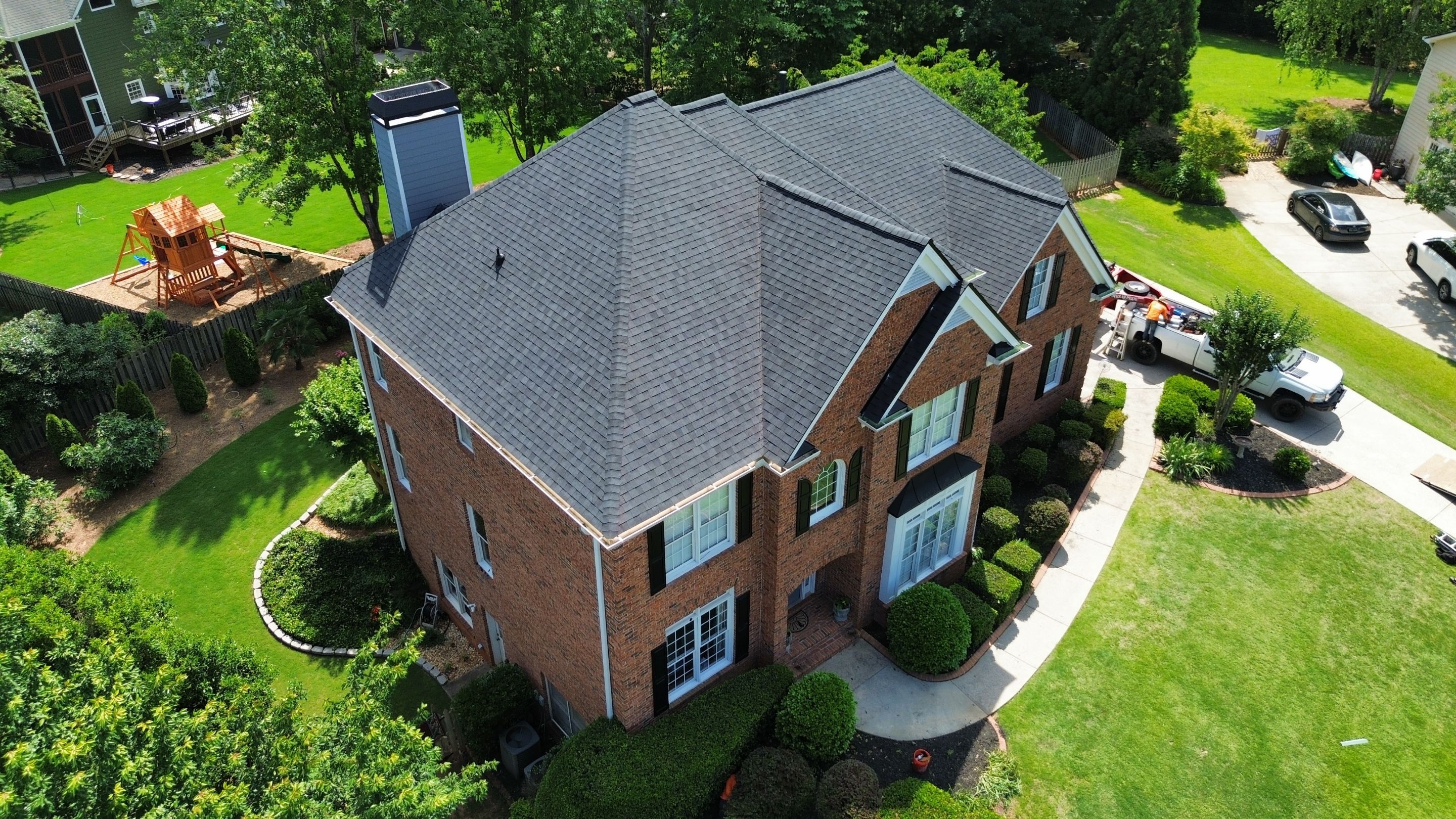 Cumming, GA Roof Replacement CertainTeed Landmark Moire Black by Reset Roofing