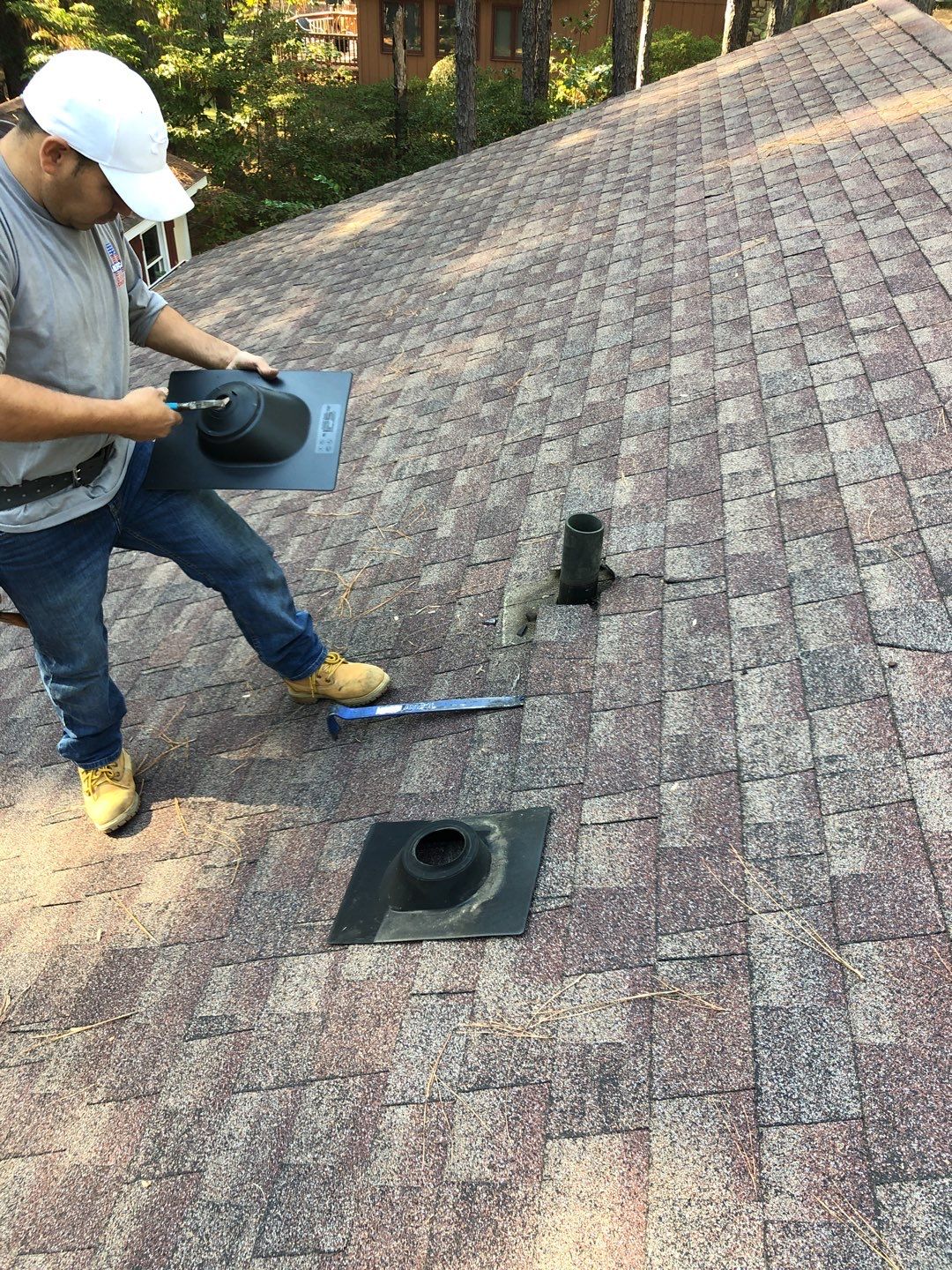 Chimney Flashing using Roof Repair by American Roofing NC