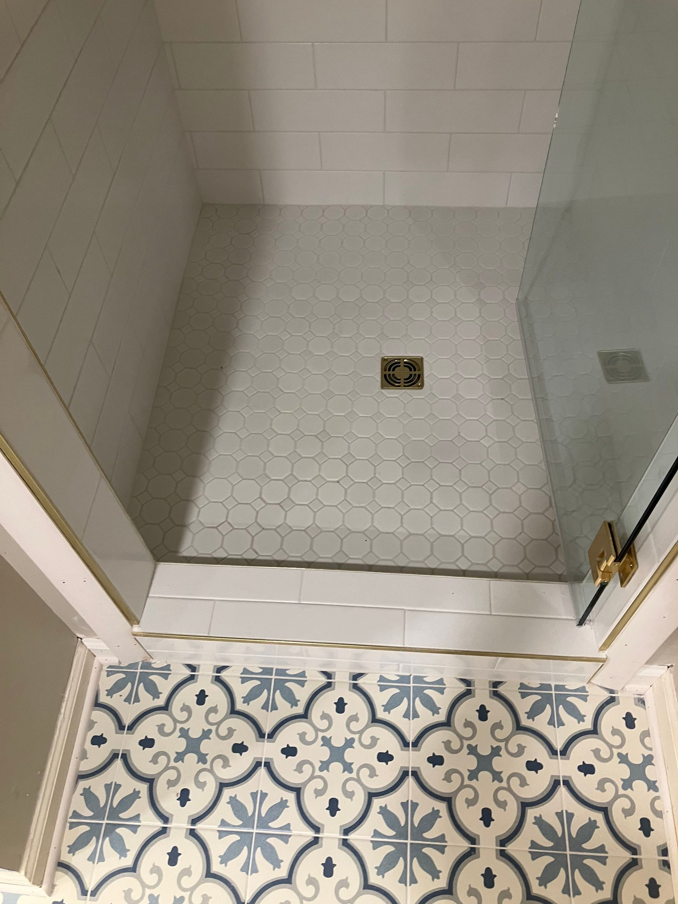 New Tile Shower and Bath Floors by Footprints Floors of Nashville