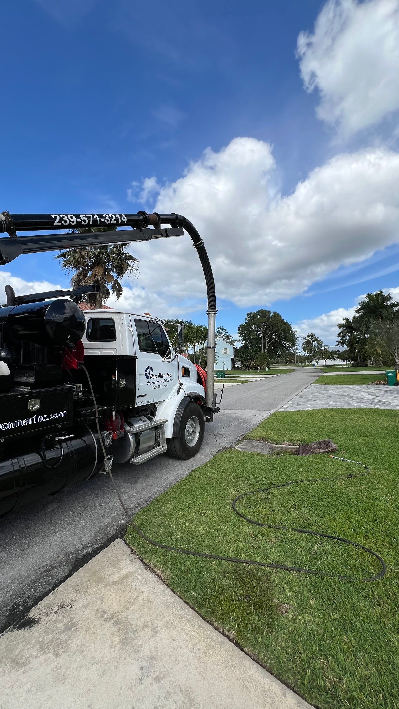 Naples Private Airport Community Catch Basin Cleaning by APS Power & Water
