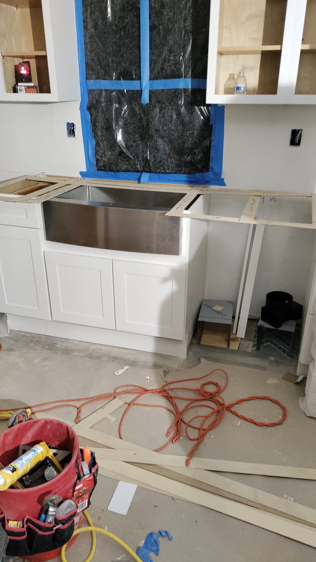 Kitchen Remodel using White Shaker by Home Concepts Construction