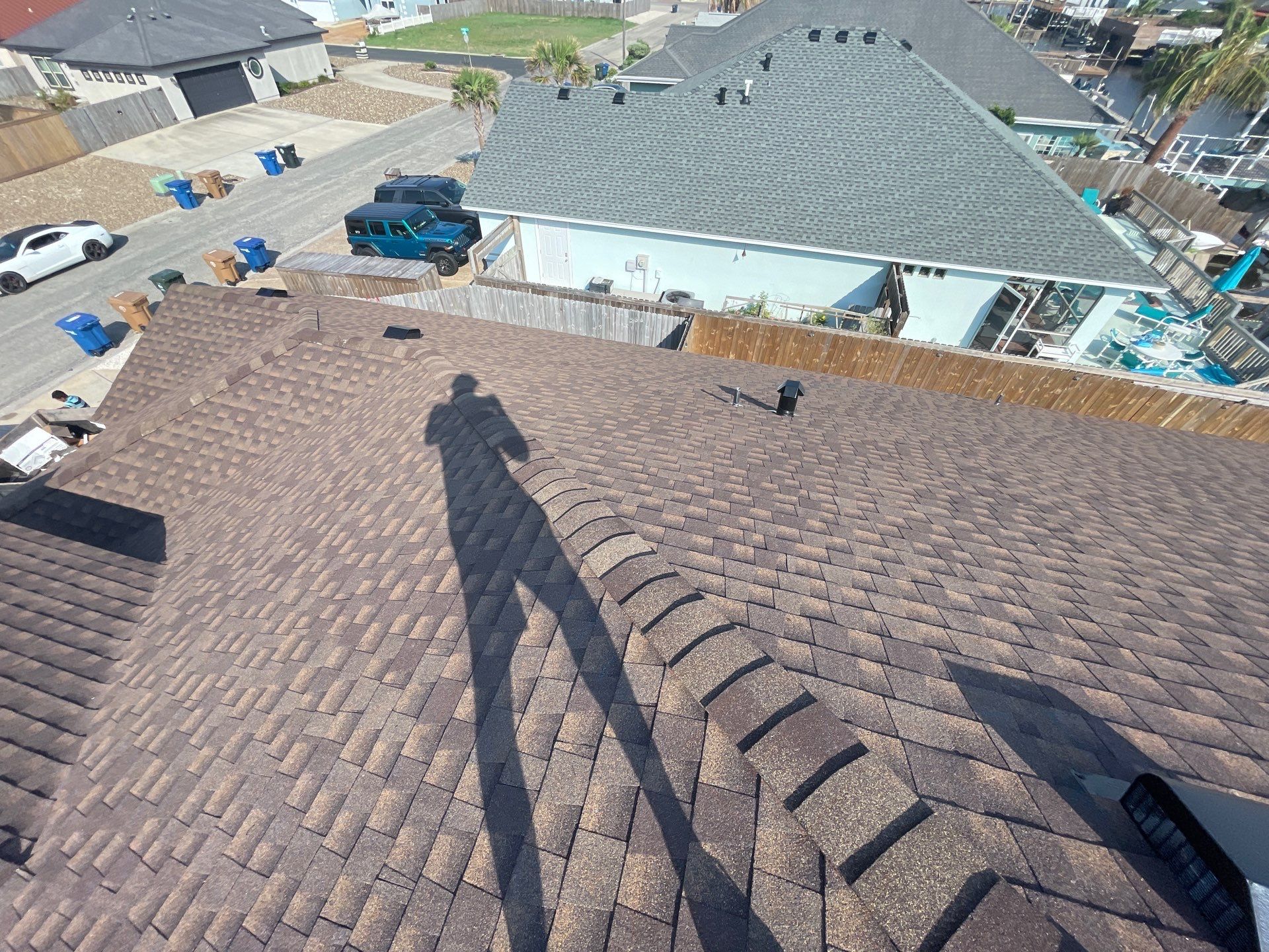 Residential Roofing Installation using GAF HDZ Barkwood by Lighthouse Roofing