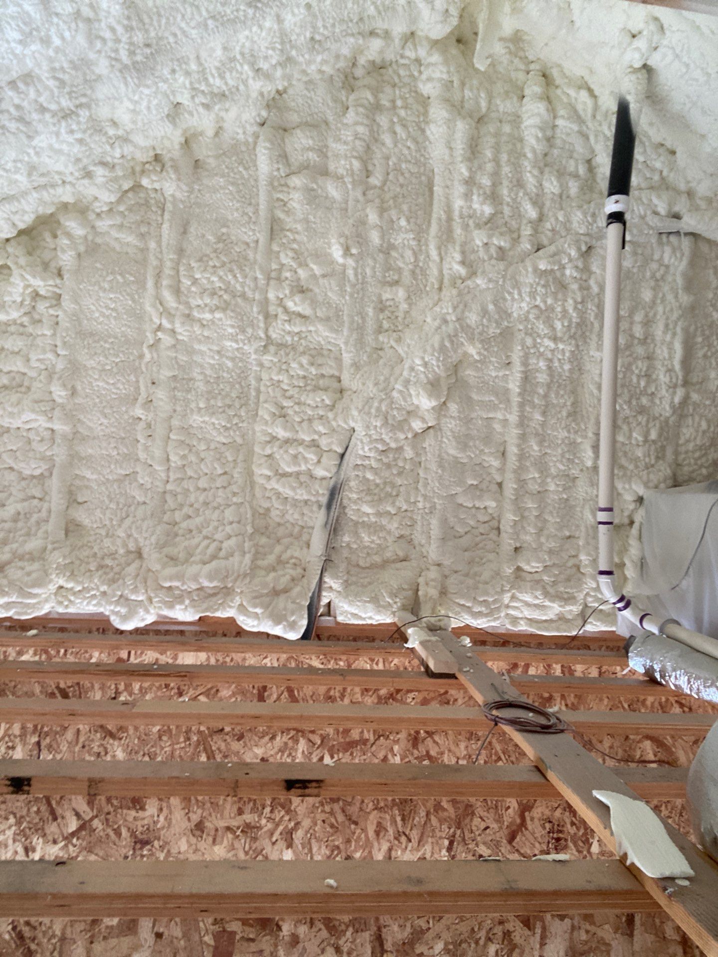 New Home Construction using open cell spray foam by NYS Foam & Energy