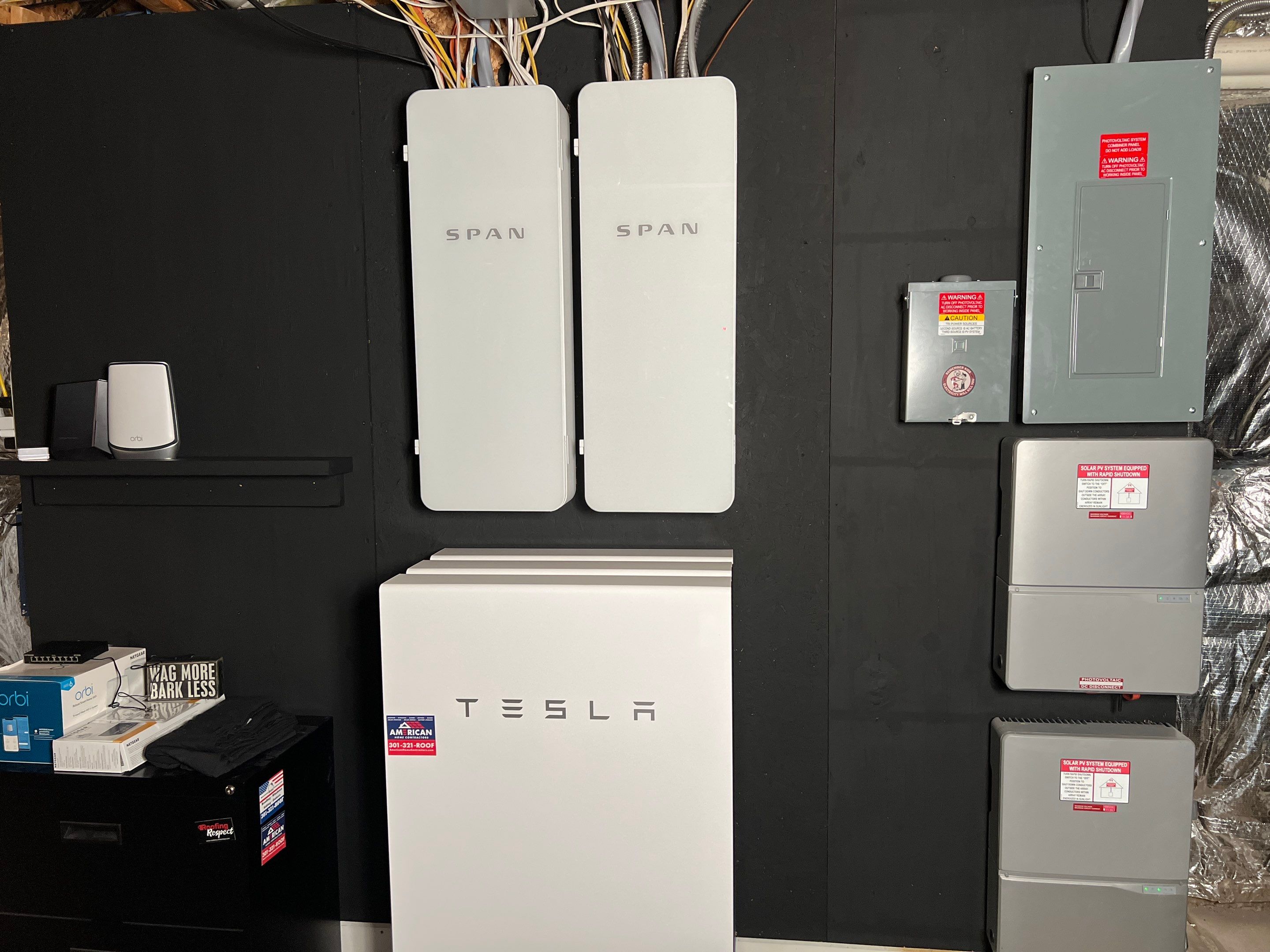 SPAN Panel + Tesla Powerwall 2 Installation by American Home Contractors