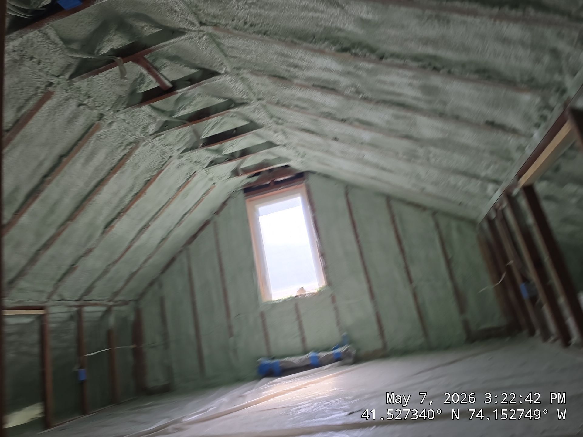 Attic Insulation using Closed Cell Spray Foam by NYS Foam & Energy