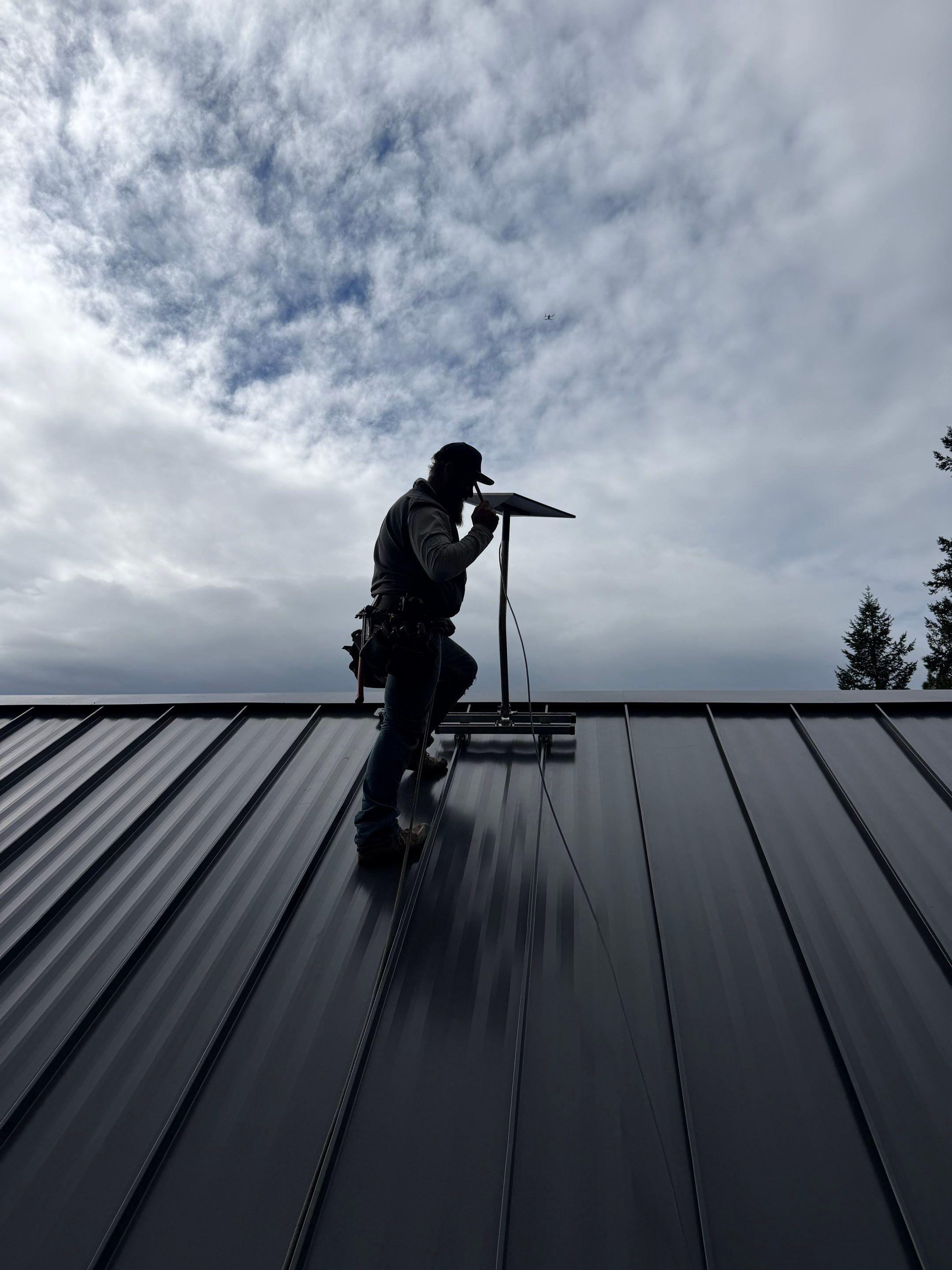 16" Mechanical - Dark Gray  by Montana Roofing Solutions