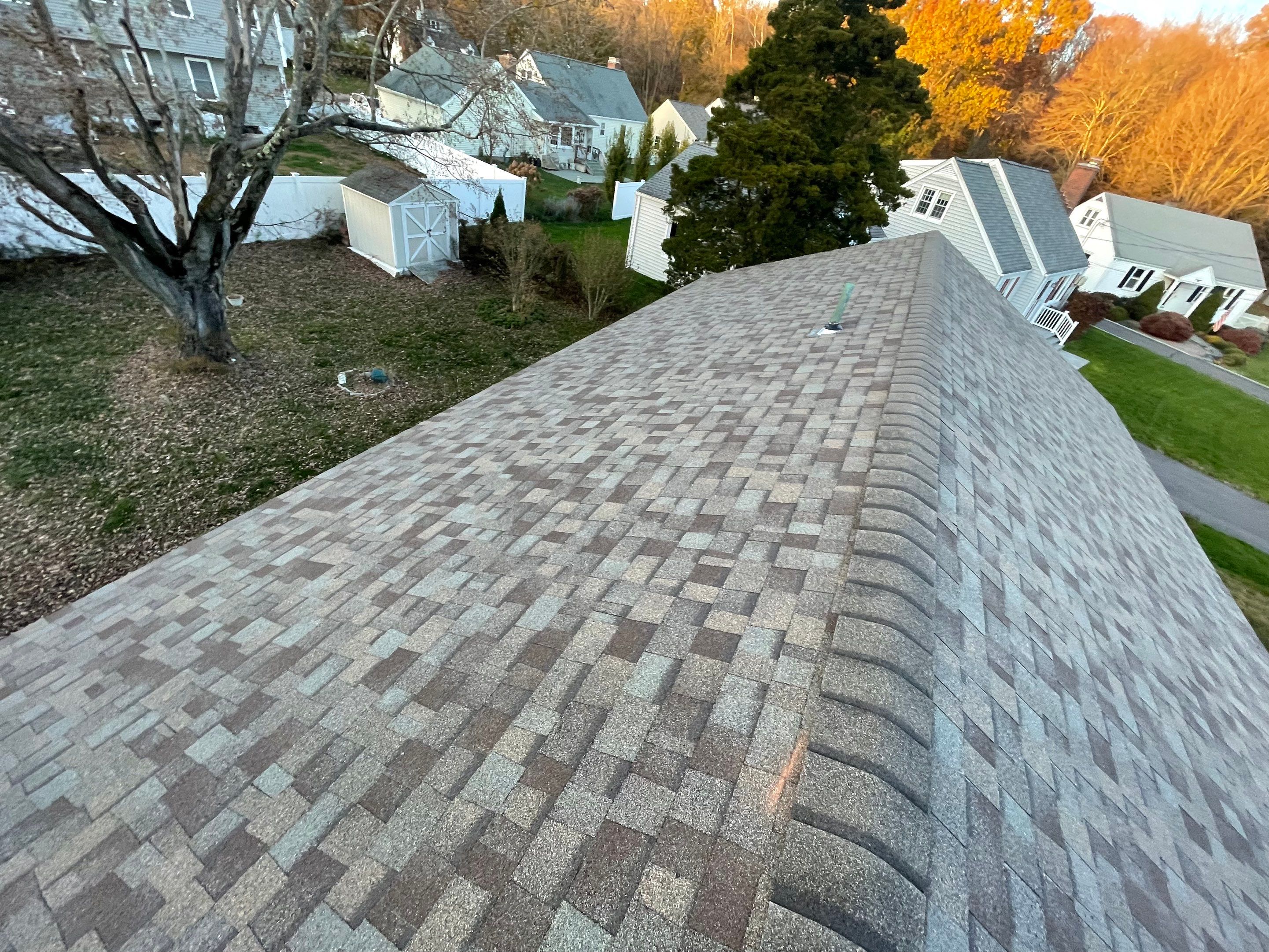 Residential Roofing Installation using Owens Corning Duration Driftwood by A Plus Exterior