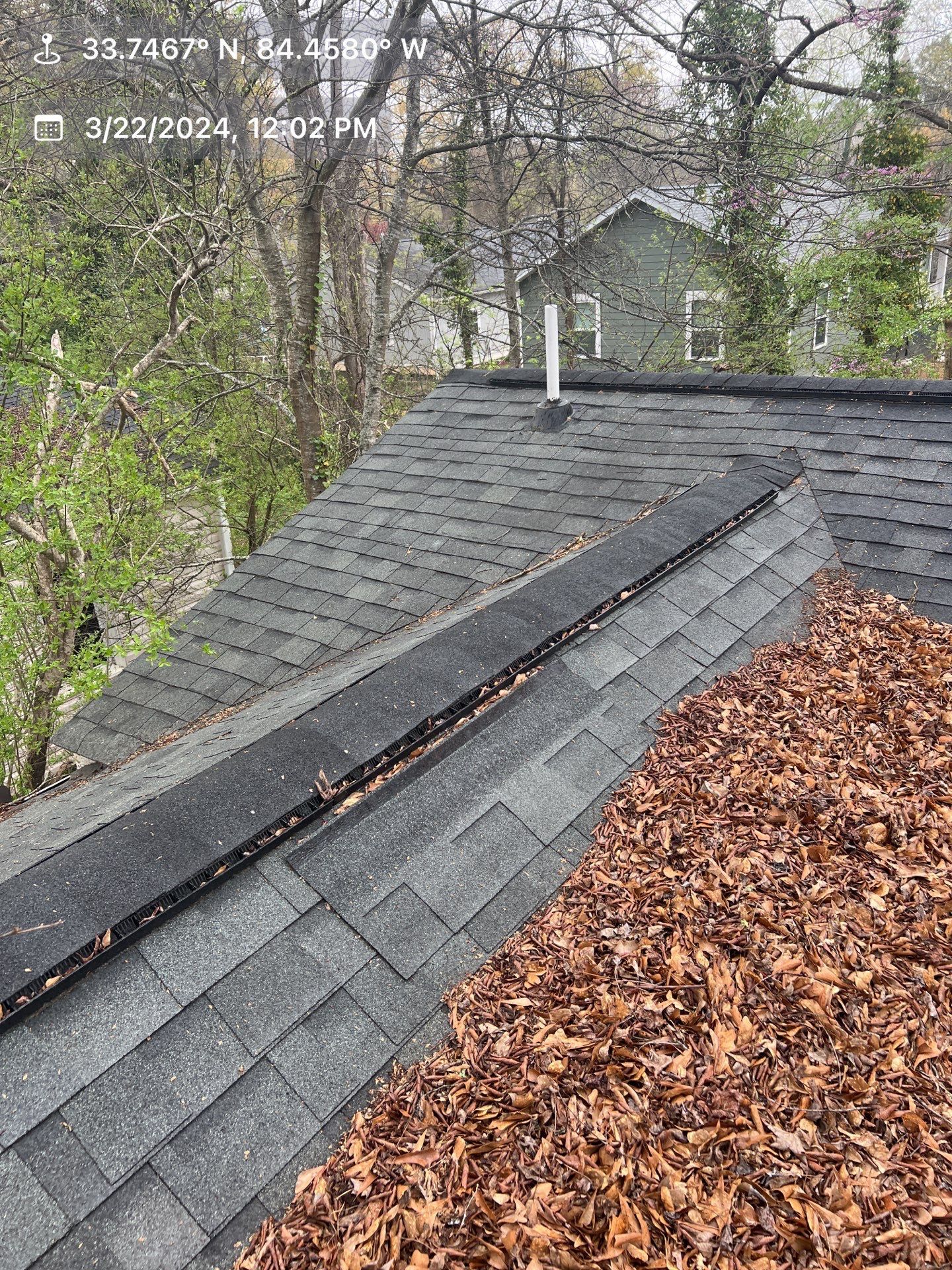Gutter Cleaning using brown bags by Roof Bullies