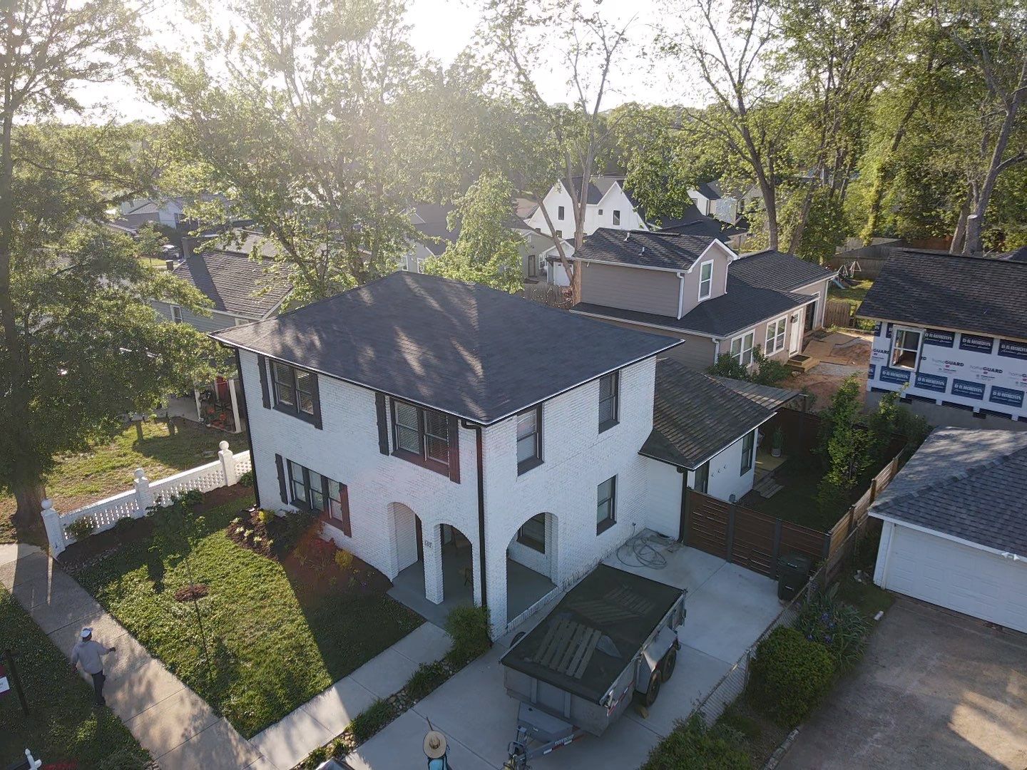 Residential Architectural Shingle Roof Installation and Decking Repair in Greenville by Roofers LLC