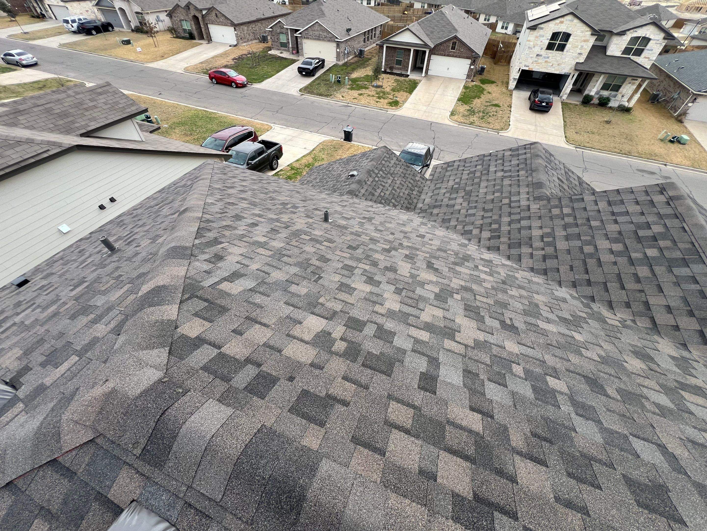 Residential Roofing Installation using IKO Dynasty Class 3 Impact Resistant 30YR Architectural Shingles. Color: Driftshake by WR Roofing Solutions
