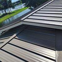 24ga 1.5" Mechanical Seam Buckskin  by Total Roofing System The Metal Roof Experts