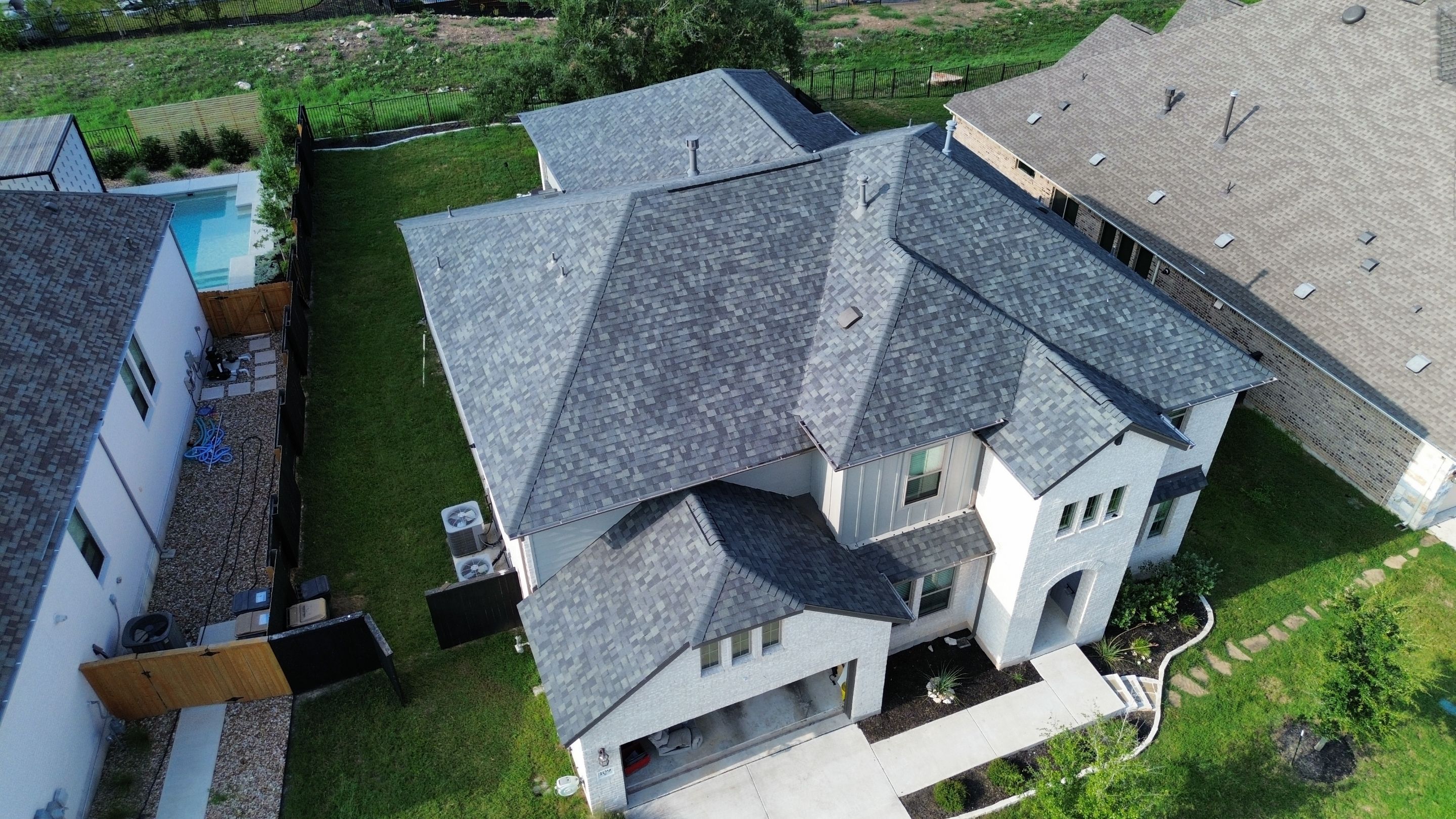 Roof Replacement using Owens Corning Duration Estate Gray by Honeydew Roofing