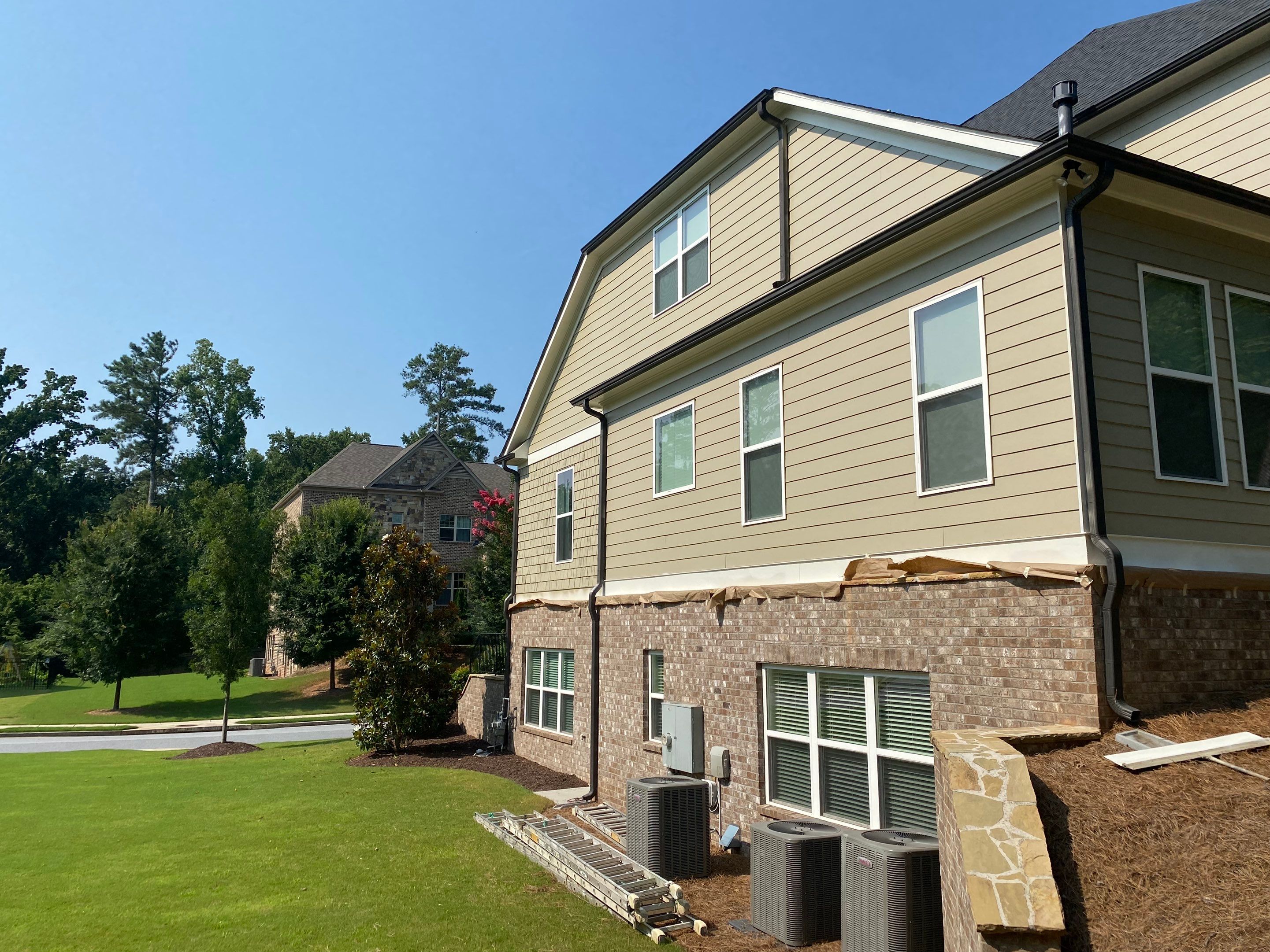 Full Exterior Painting Project on Residential Siding in Marietta by Swift Home Renovations