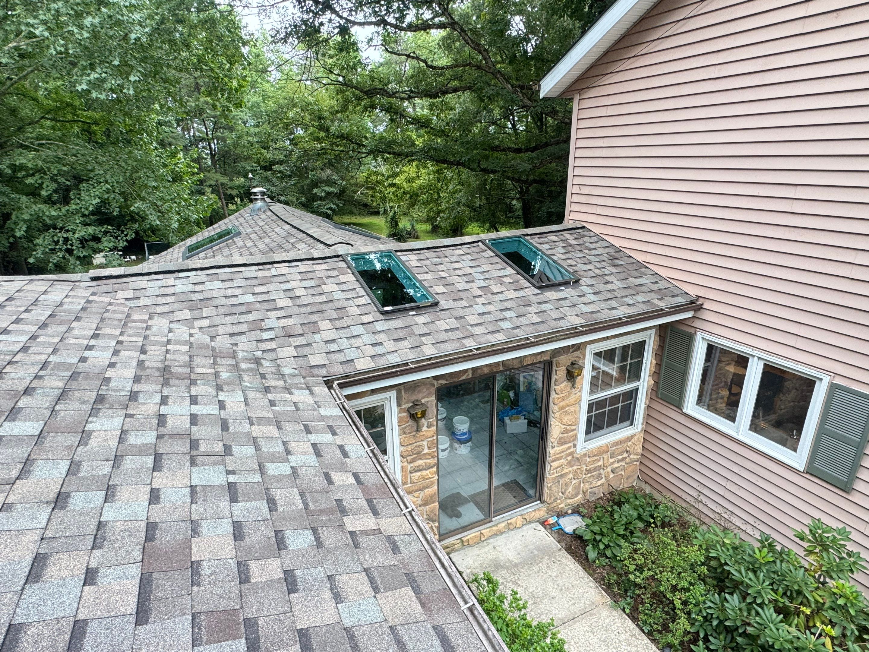 Comprehensive Architectural Shingle Roof Replacement and Skylight Installation in Laurel by First Chesapeake Roofing