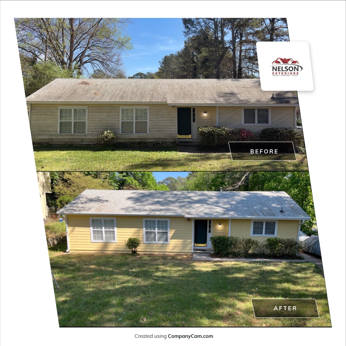 Partial Siding Replacement Using James Hardie Lap Siding by Nelson Exteriors