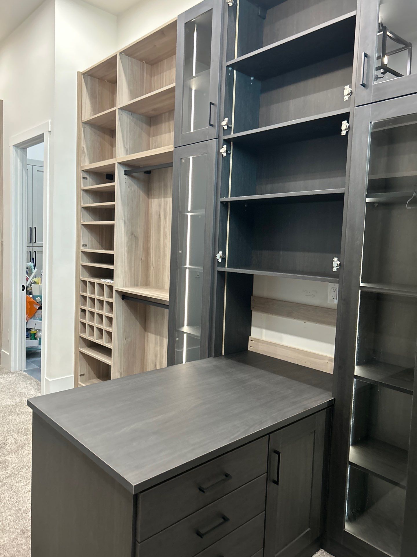 Two-Tone Luxury Closet in Longmont by Concept 32, Inc.