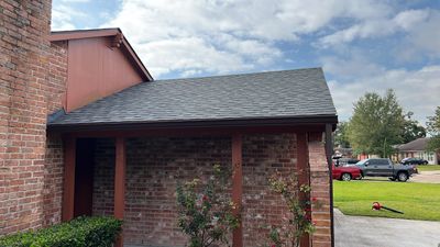 New Gray Shingle Roof on Brick Home — Houston, TX