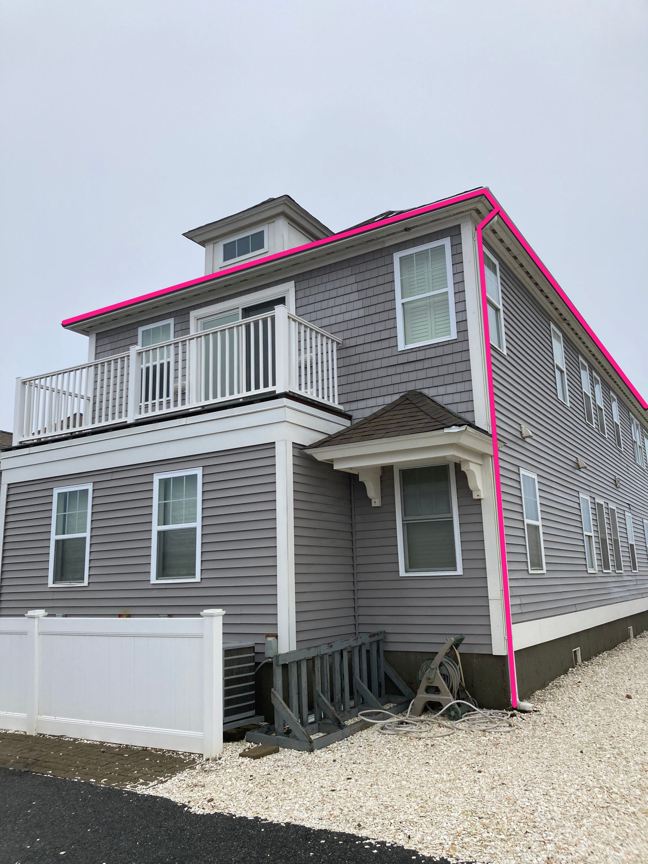 Gutter Installation using 6" K-Style Aluminum Gutter on the Seaside Inn in Truro, MA by Gutter Pro Enterprises
