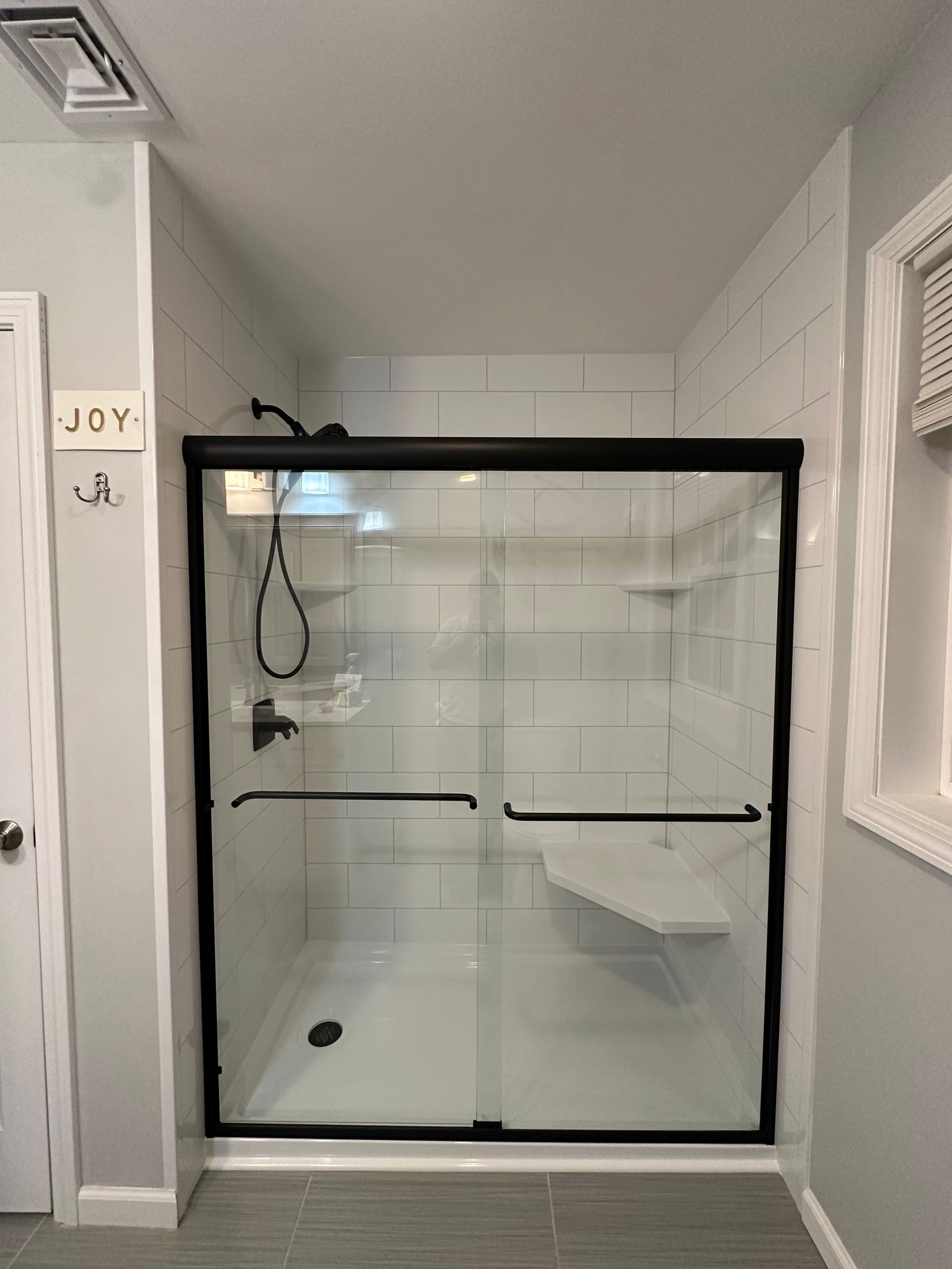 Tub to Walk-In Shower Installation in Grimswold, CT  by Yankee Home Improvement